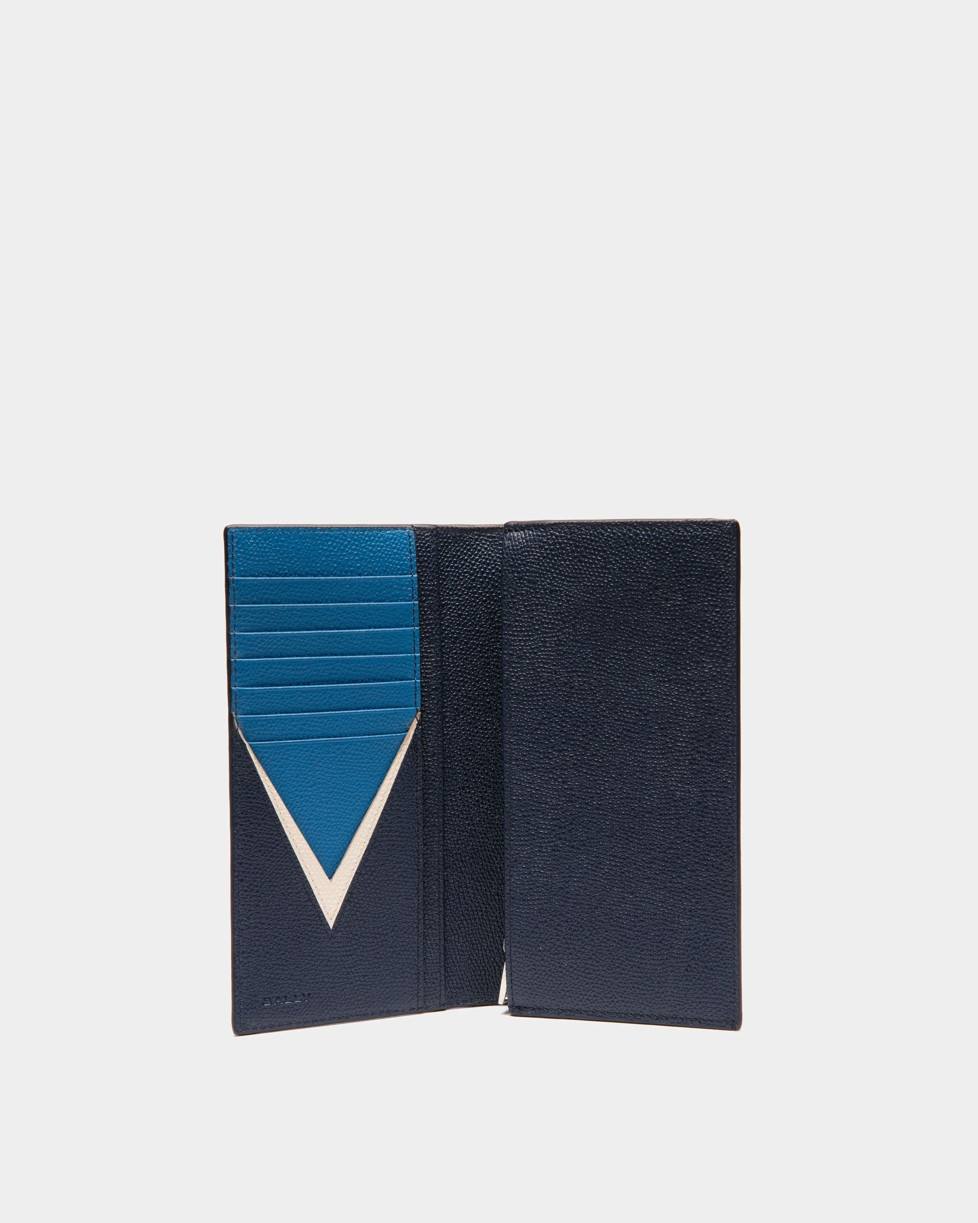 Bally Global - Flag Continental Wallet in Blue Leather - Blue