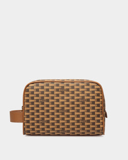 Pennant Necessaires In Brown Synthetic