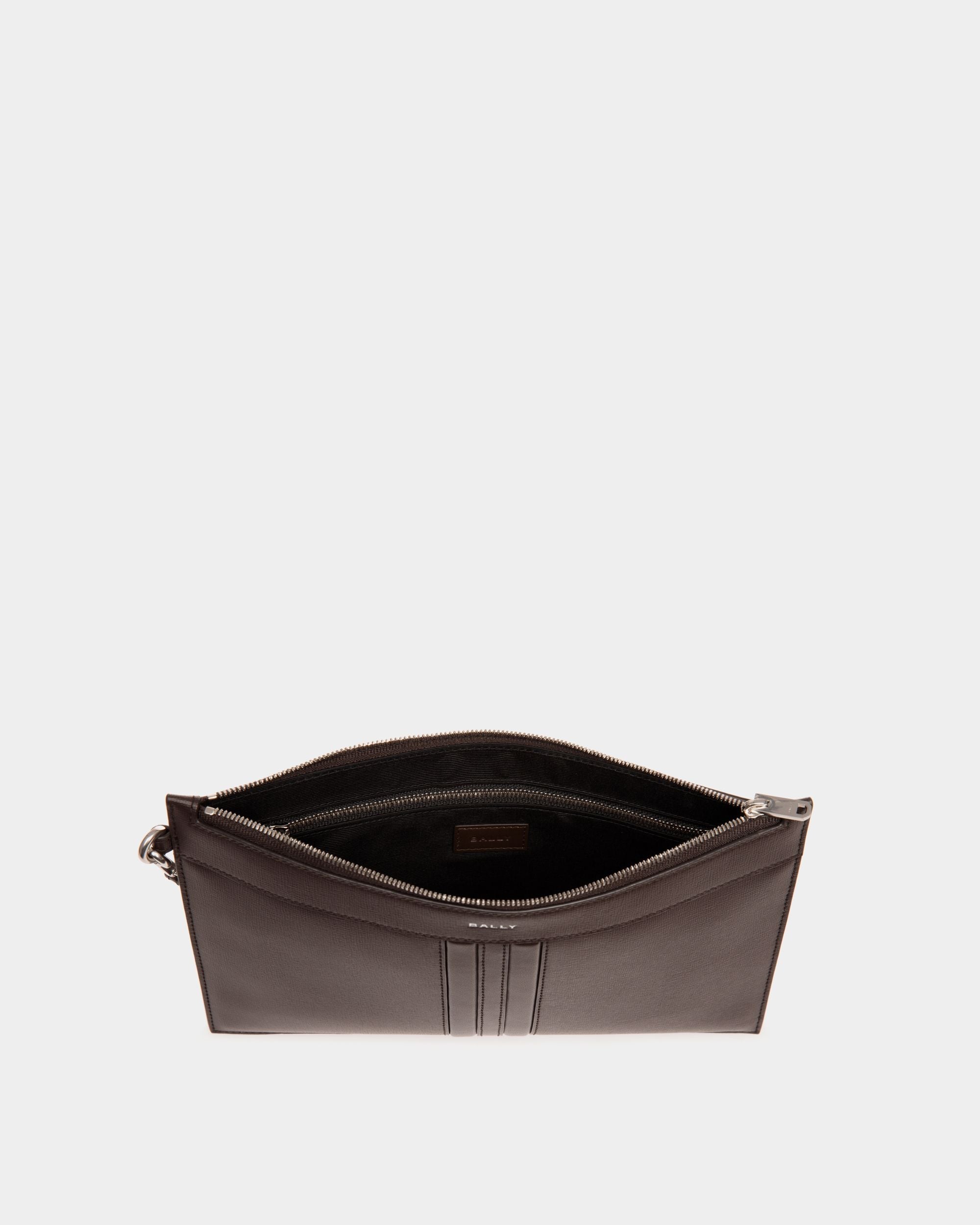 Bally Global - Pochette Mythos De Piel Reciclada Ébano - Marrón