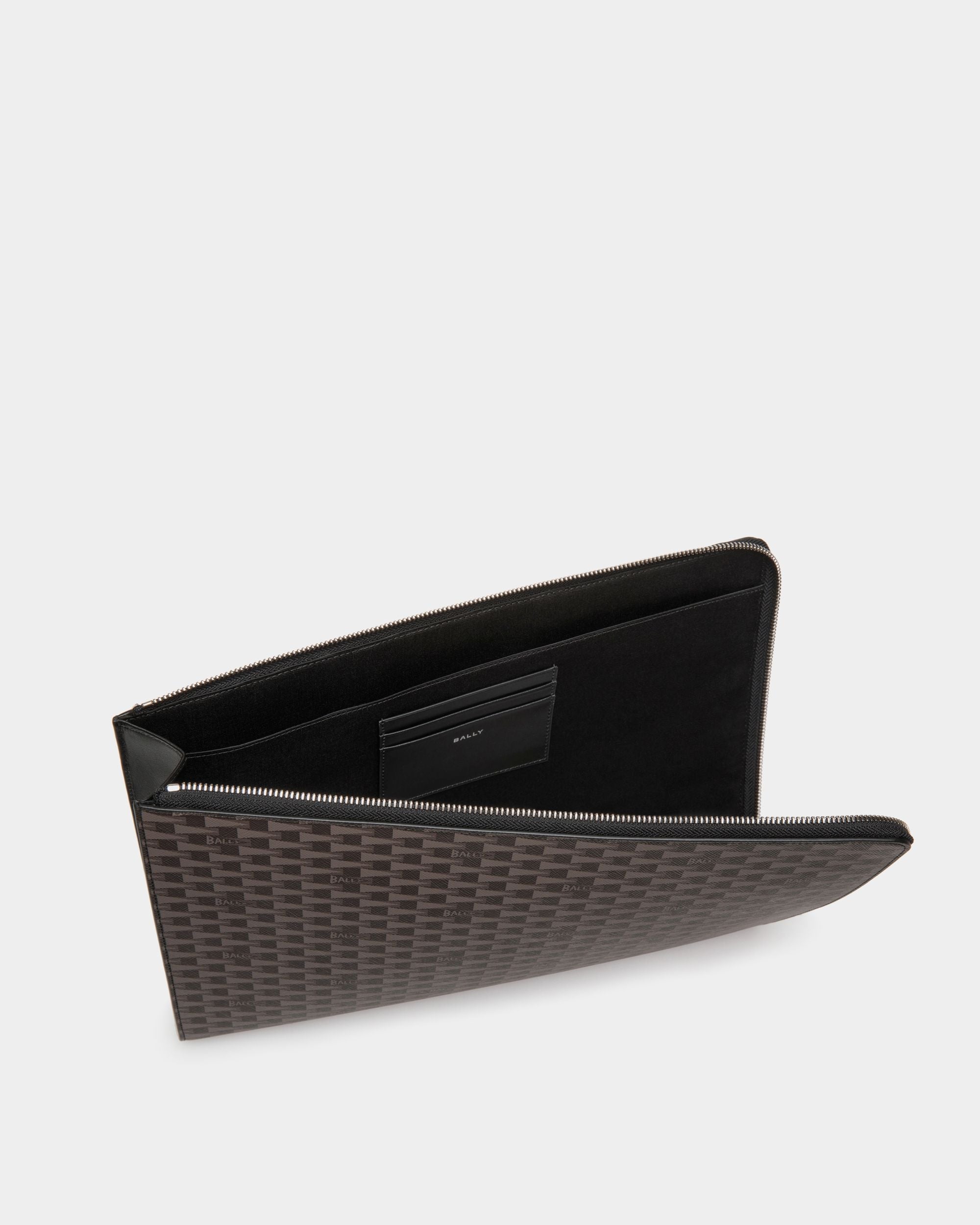 Bally Global - Pennant Tecnology Case in Black Pennant Motif - Black
