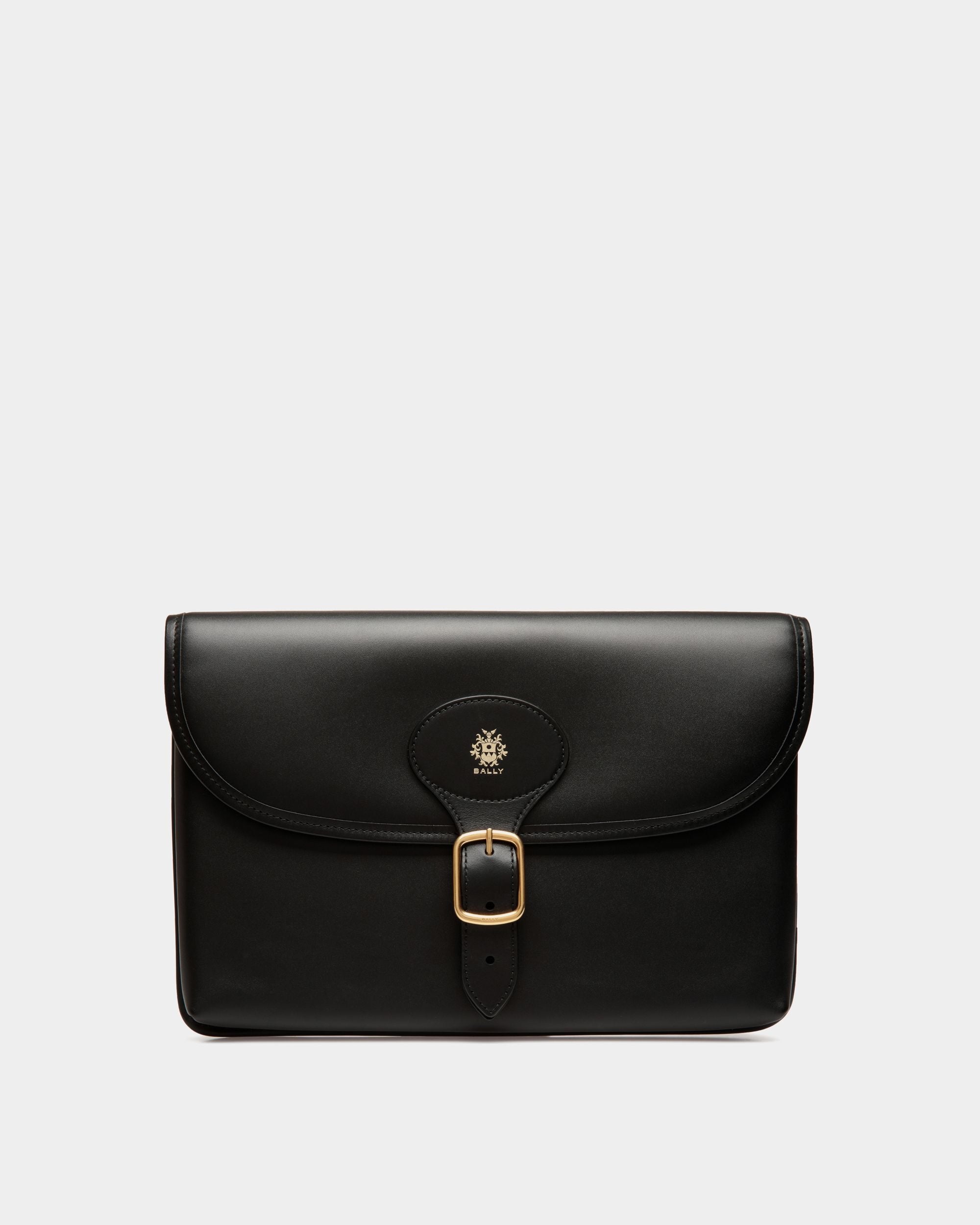 Bally Global - Beckett Pochette in Black Leather - Black