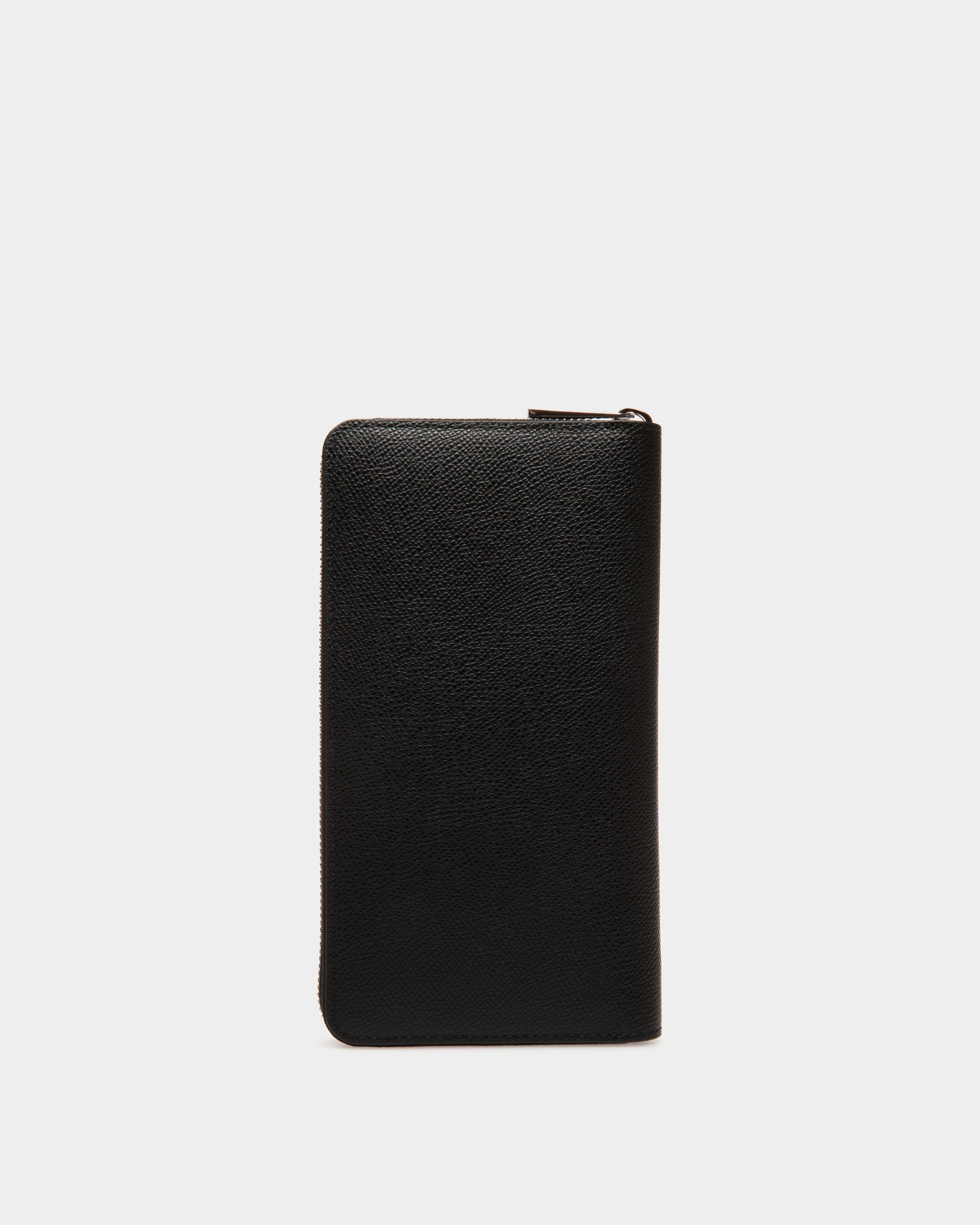 Bally Global - Travel Wallet in Black Embossed Leather - Black