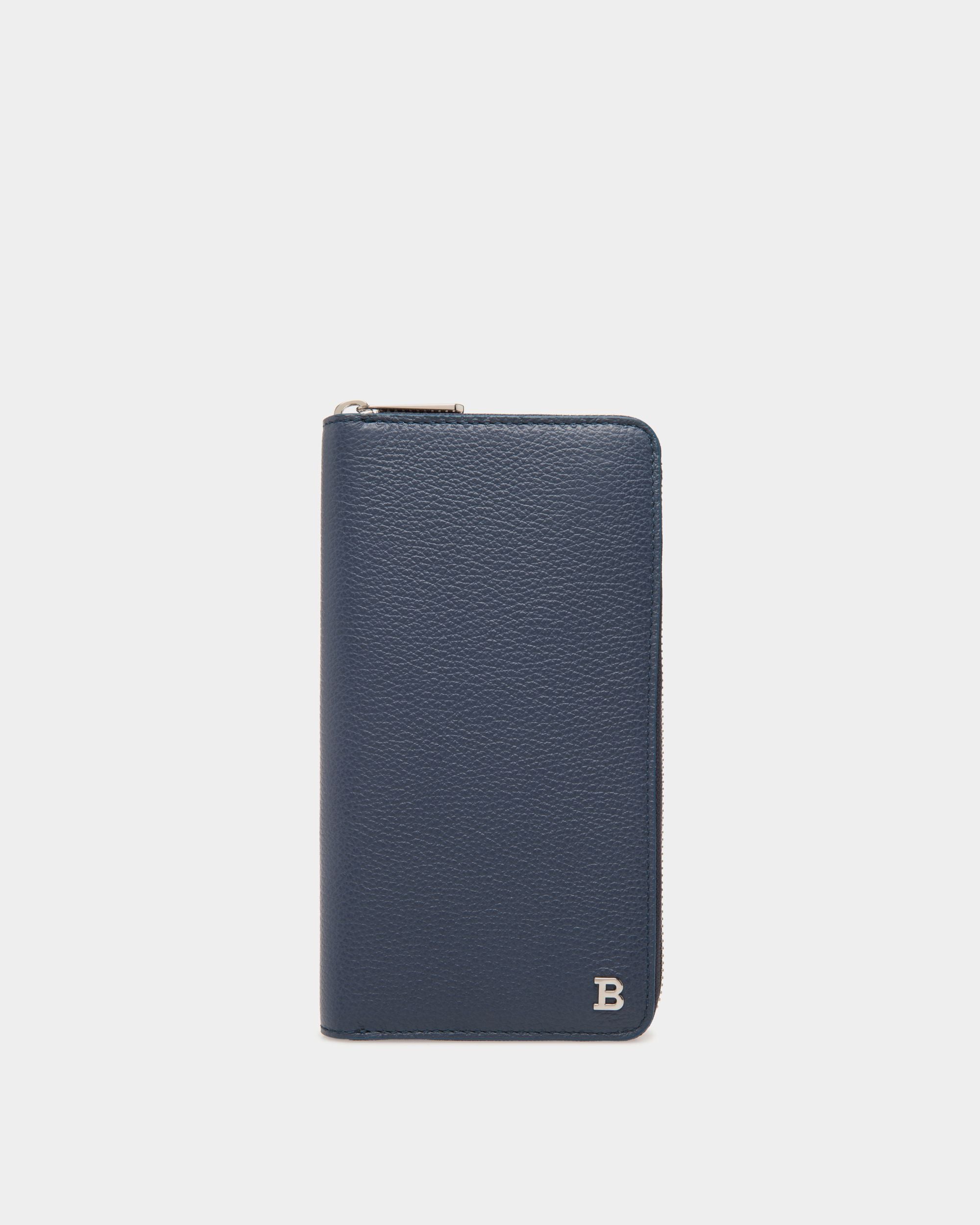 Bally Global - Cartera De Viaje De Piel Repujada Azul - Azul
