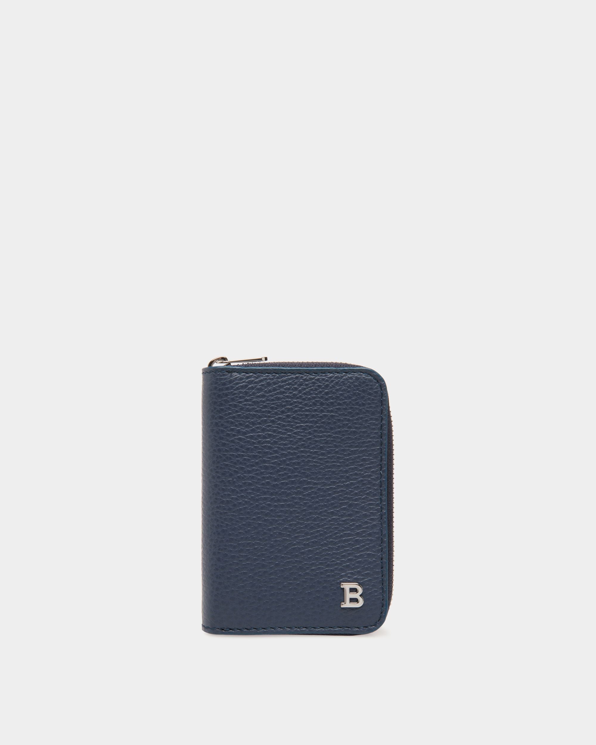 Bally Global - Wallet in Blue Embossed Leather - Blue