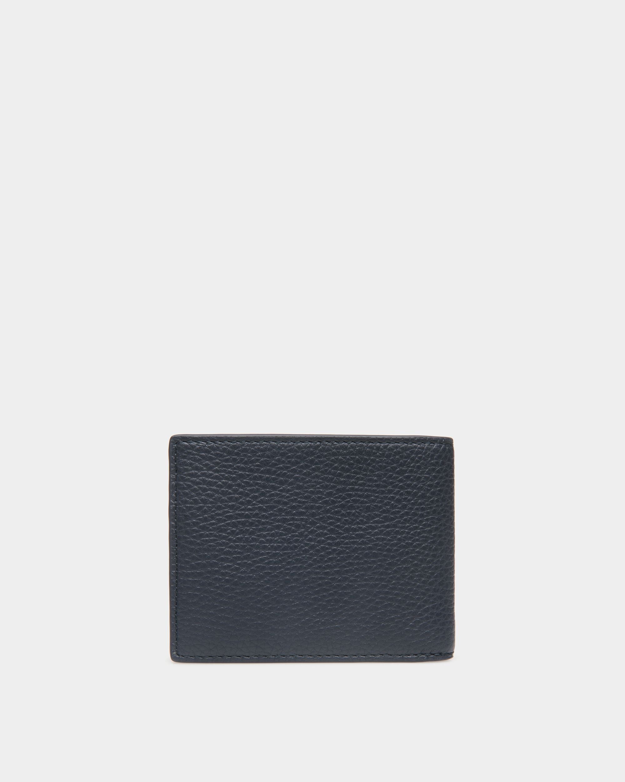 Bally Global - Ribbon Bifold In Navy Blue Leather - Blue