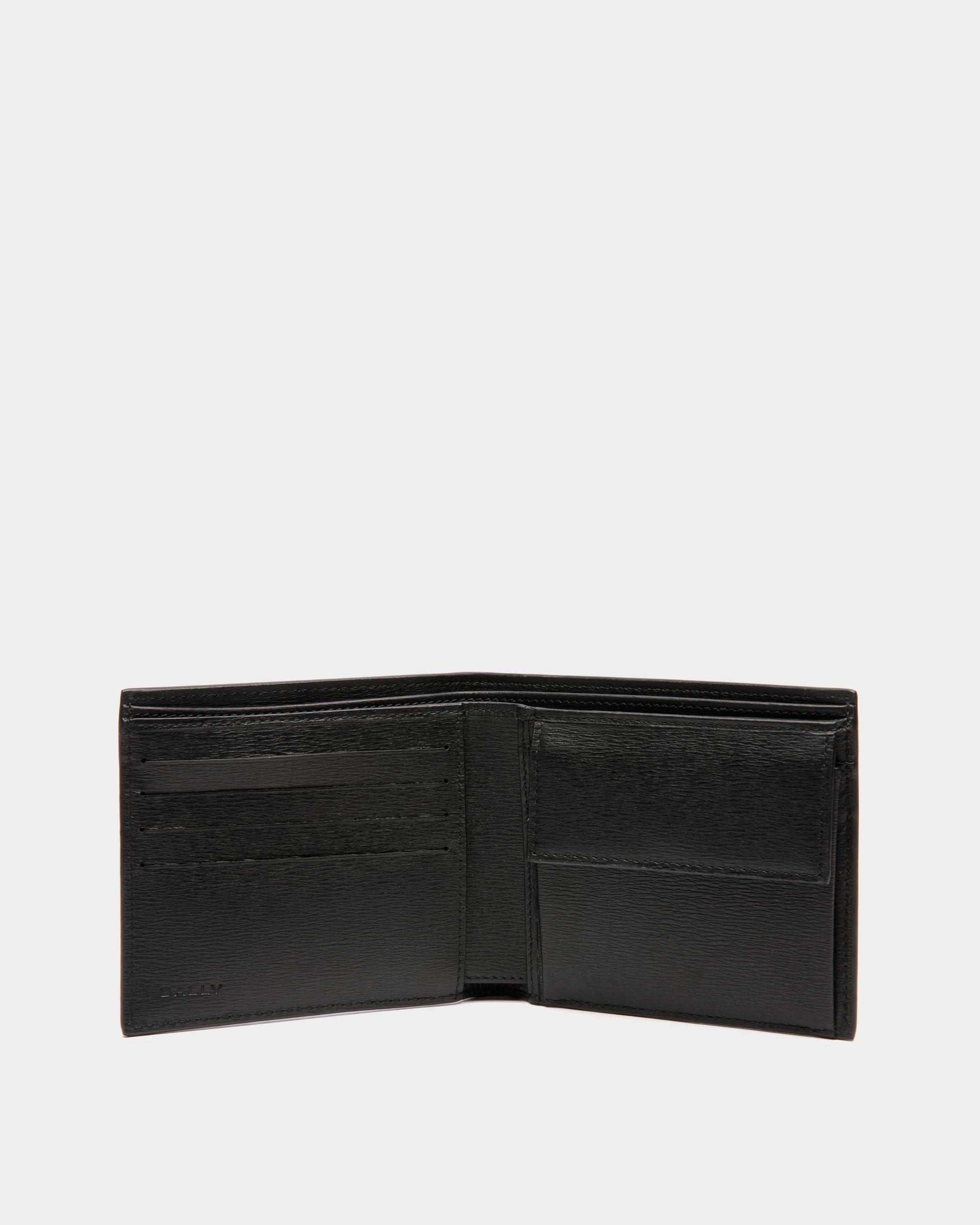 Bally Global - Cartera Crossing De Dos Pliegues En Piel - Negro