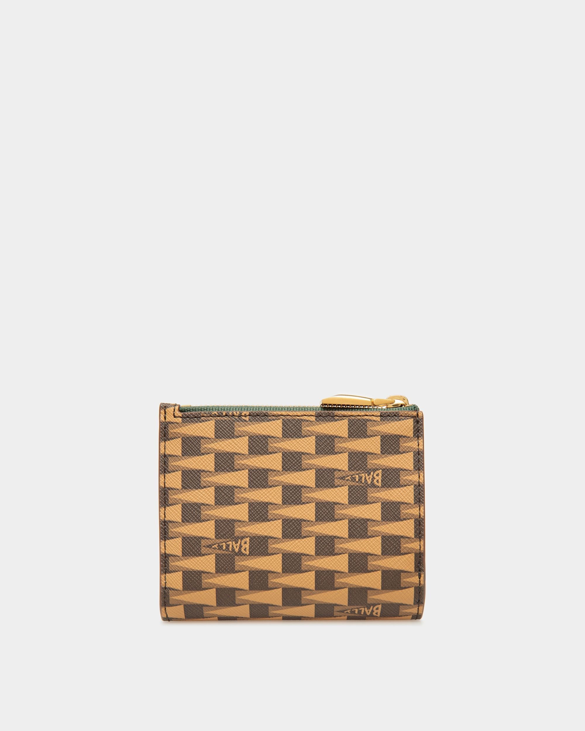Bally Global - Pennant Wallet In Desert And Kelly Green Leather And TPU - Brown