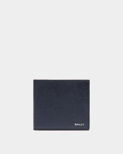 Cartera Plegable Flag De Piel Azul