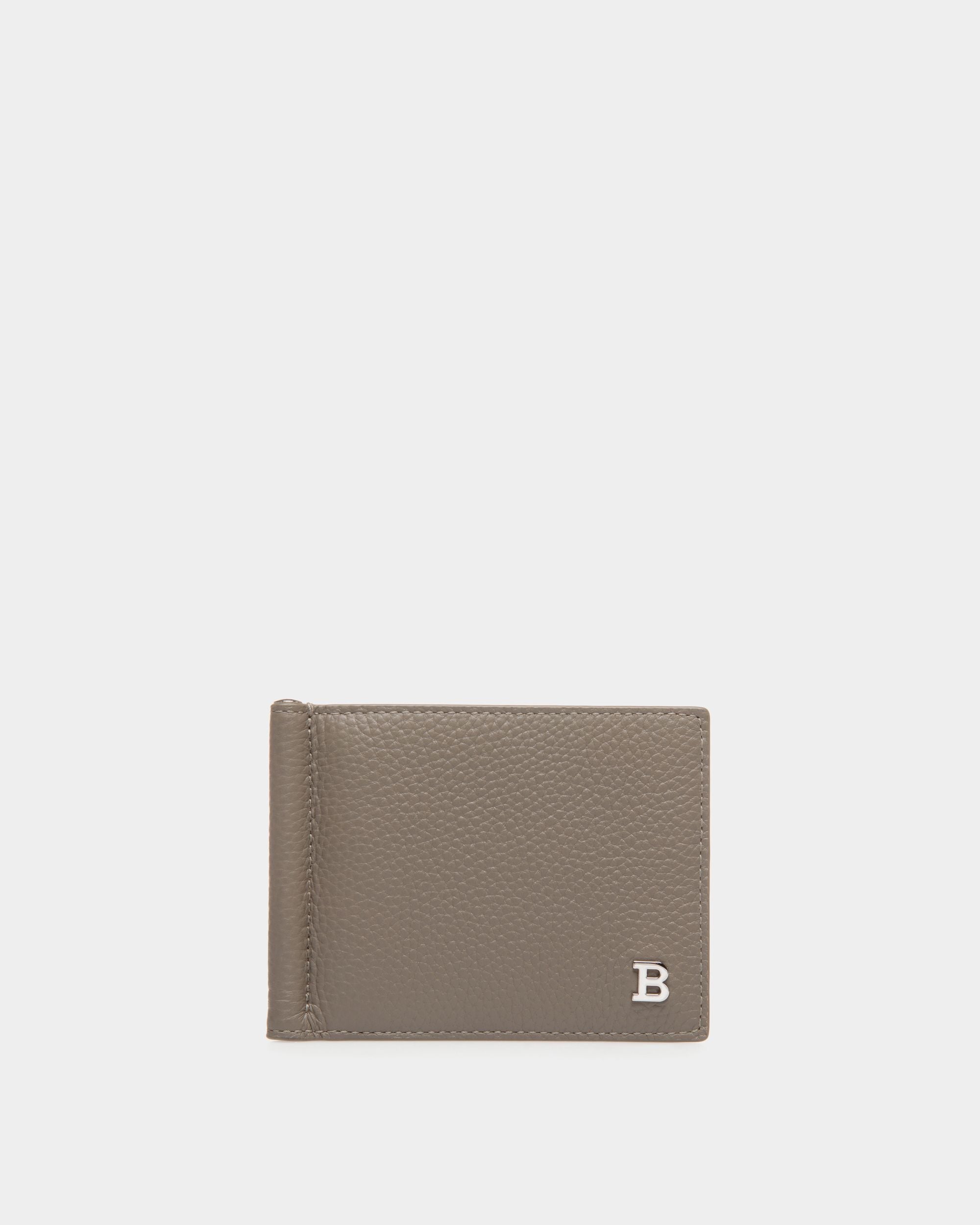 Bally Global - Wallet in Beige Embossed Leather - Grey