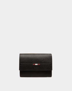 Wallet In Black Bovine Split