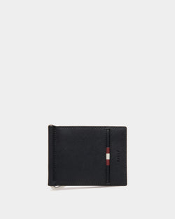 Wallet In Black Bovine Split