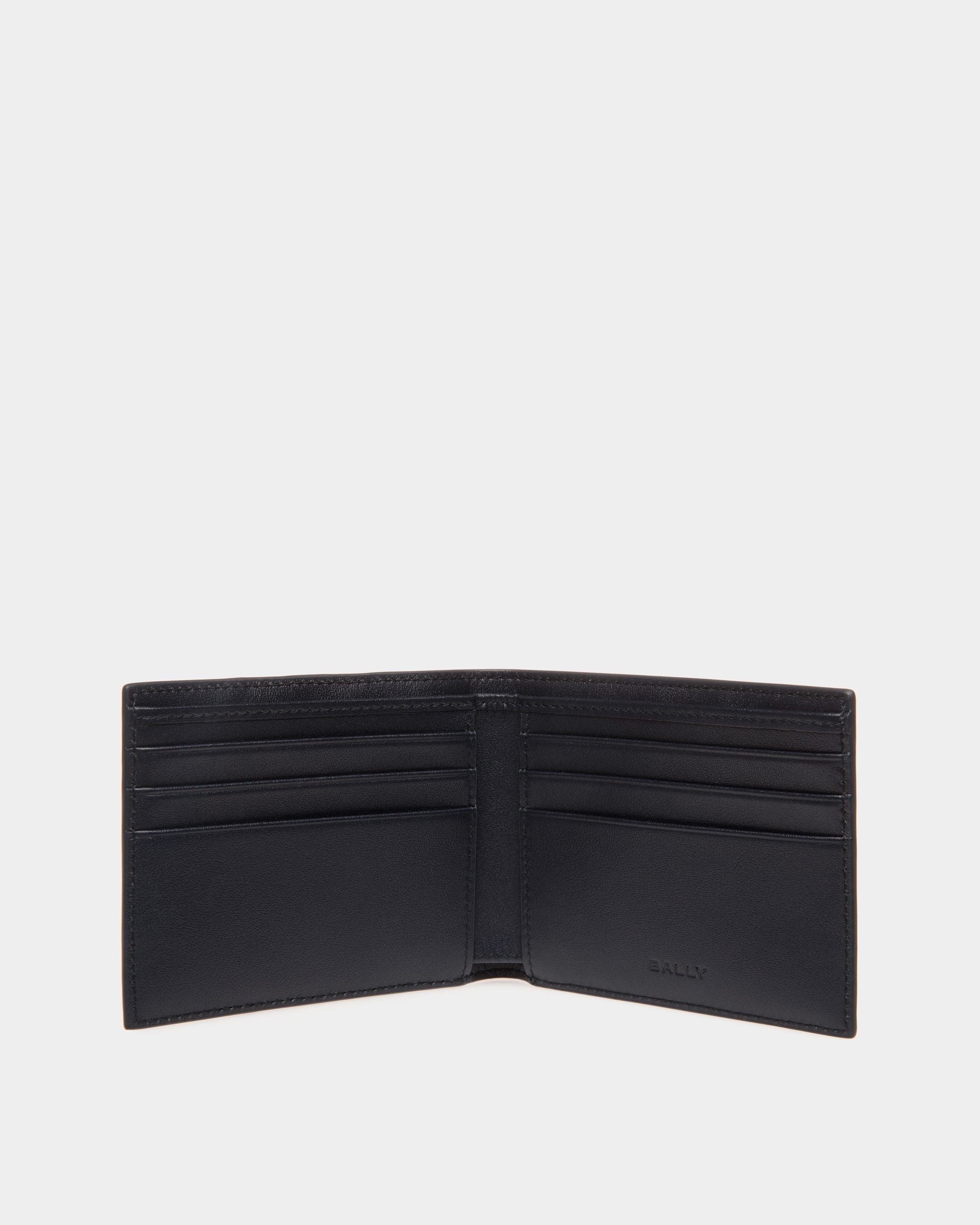 Bally Global - Mythos Bifold Wallet in Navy Blue Recycled Leather - Blue