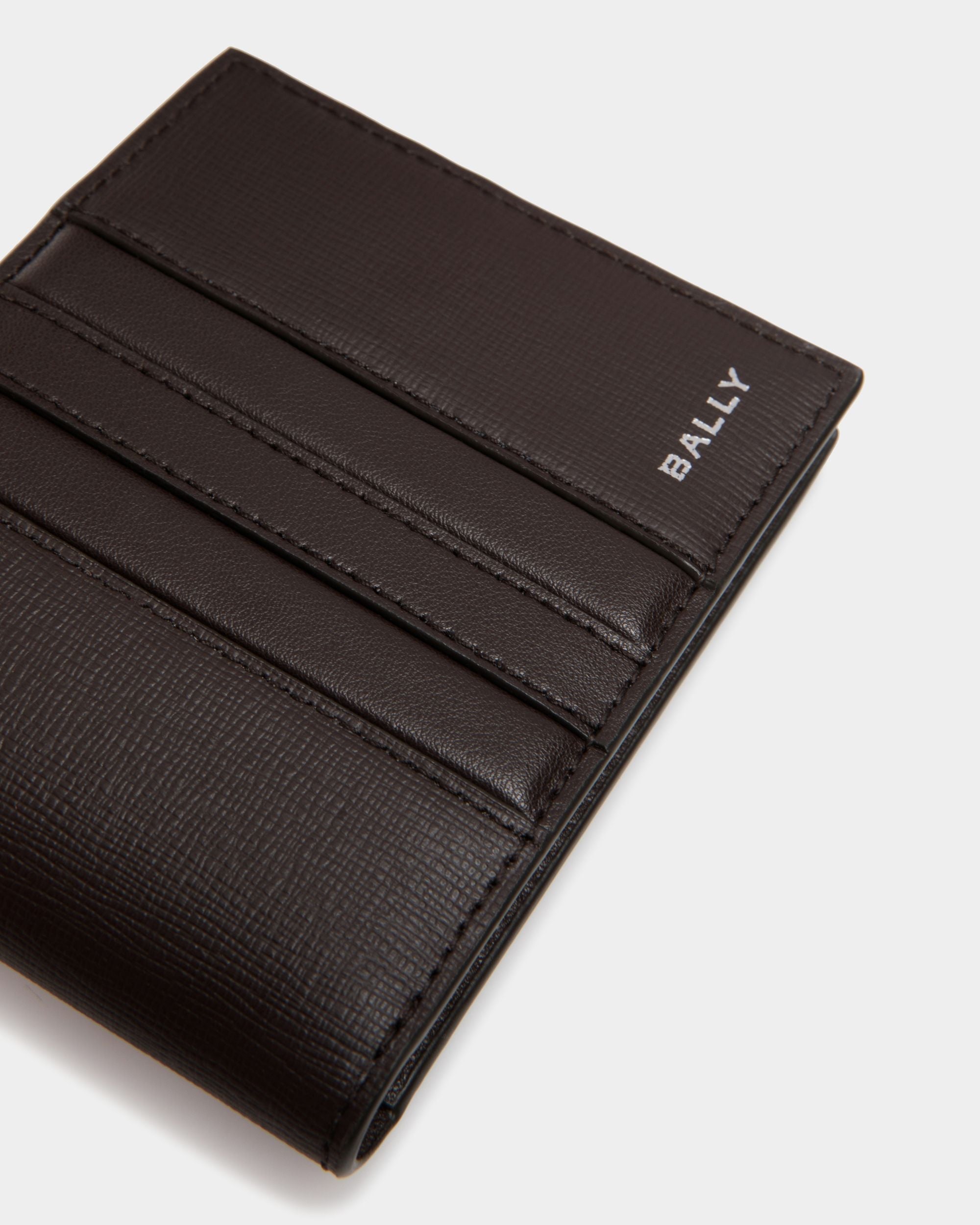 Bally Global - Cartera Plegable Mythos De Piel Reciclada Ébano - Marrón