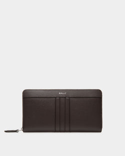 Mythos Zip Around Wallet in Ebano Recycled Leather