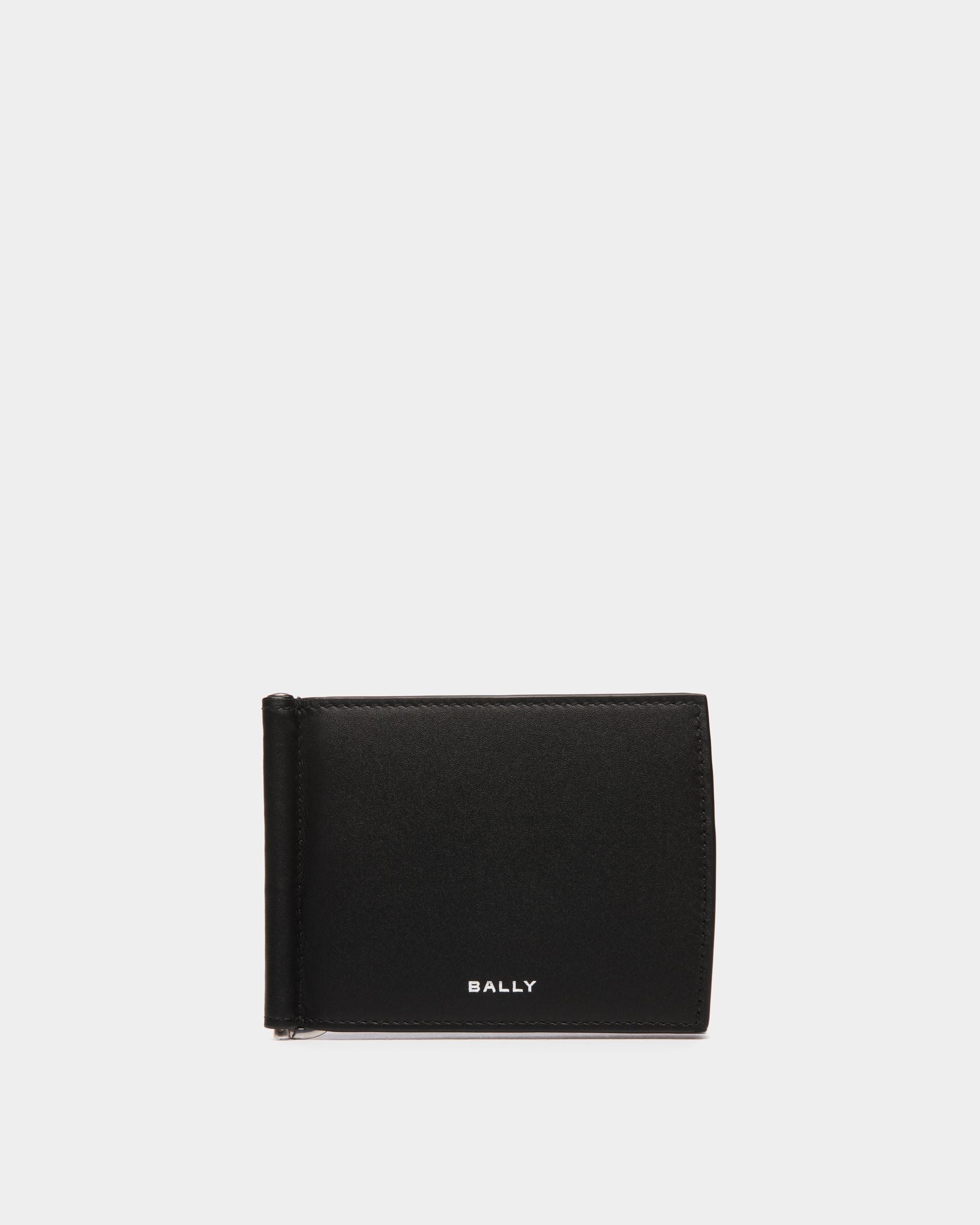 Bally Global - Deco Bifold in Black Leather - Black