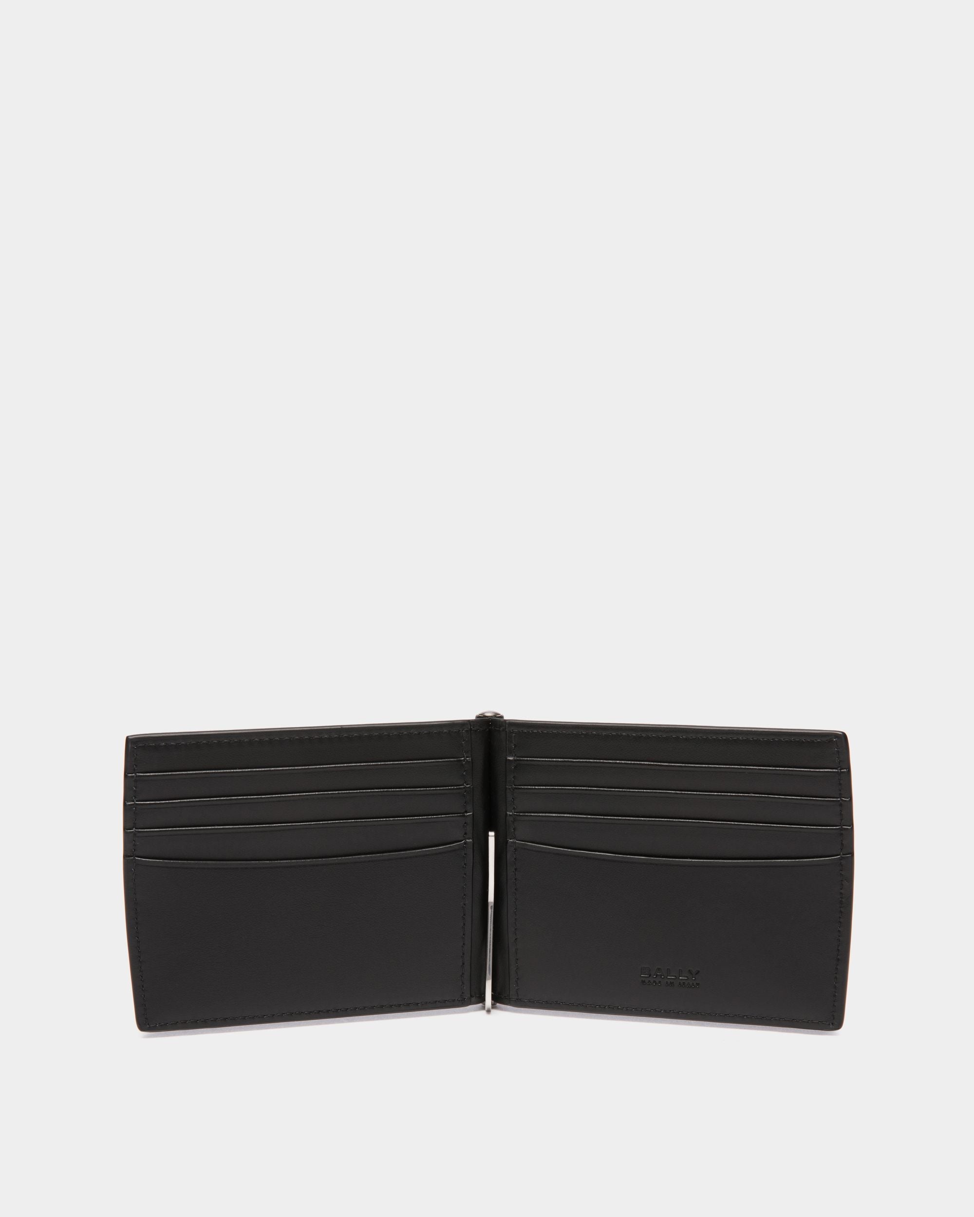 Bally Global - Deco Bifold in Black Leather - Negro