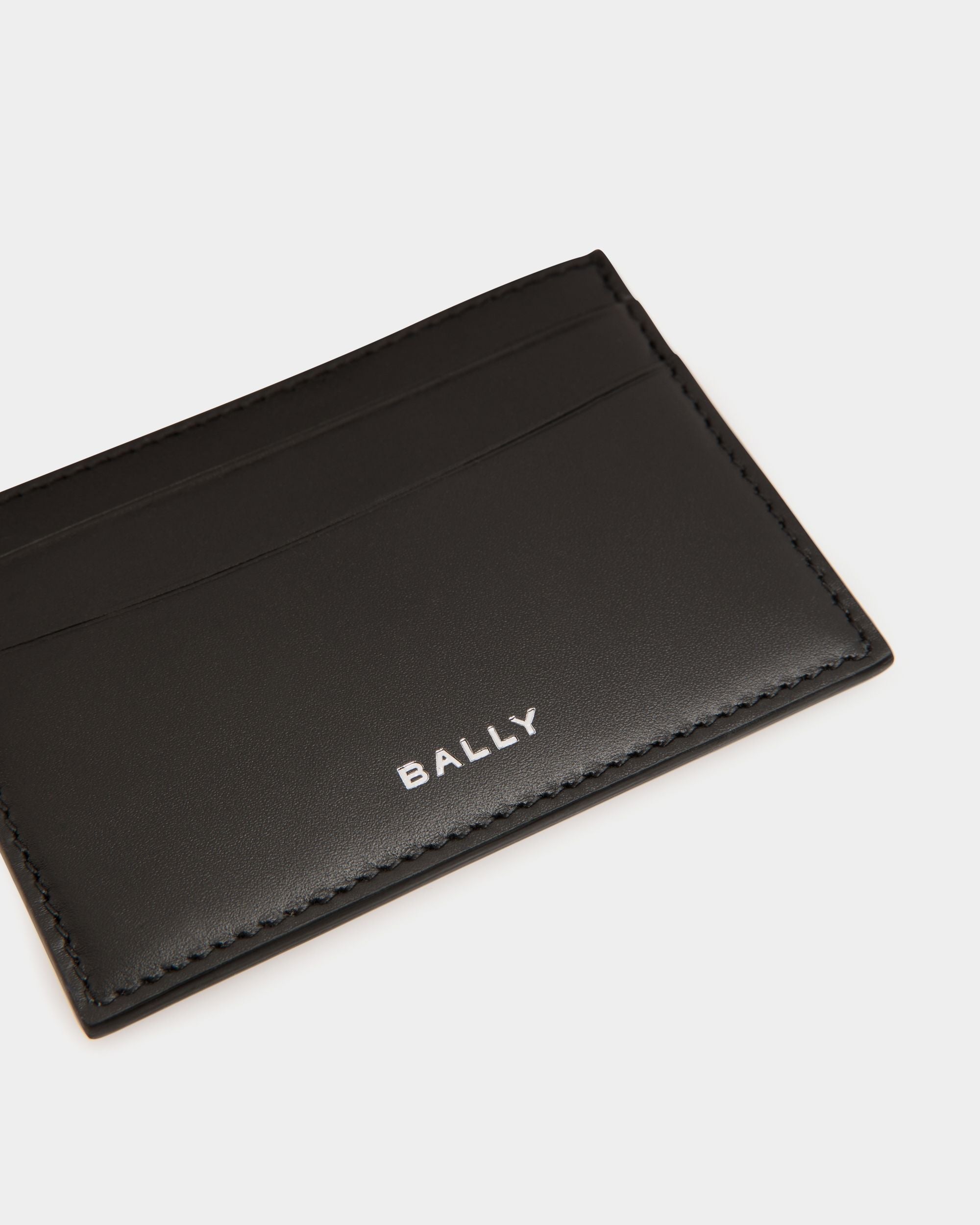 Bally Global - Deco Card Holder in Black Leather - Black