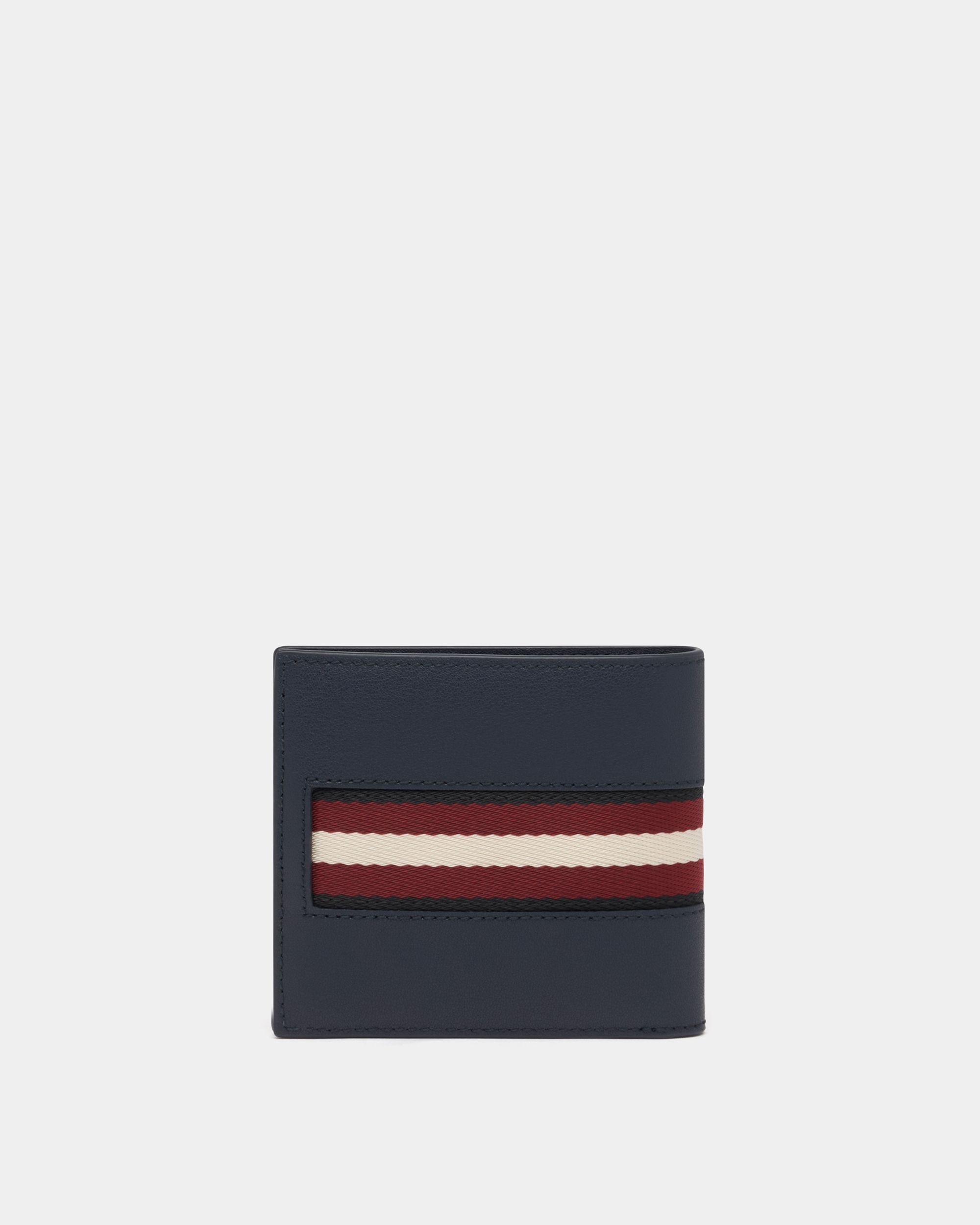 Bally Global - Wallet in Navy Blue Leather With a Bally Ribbon - Blue