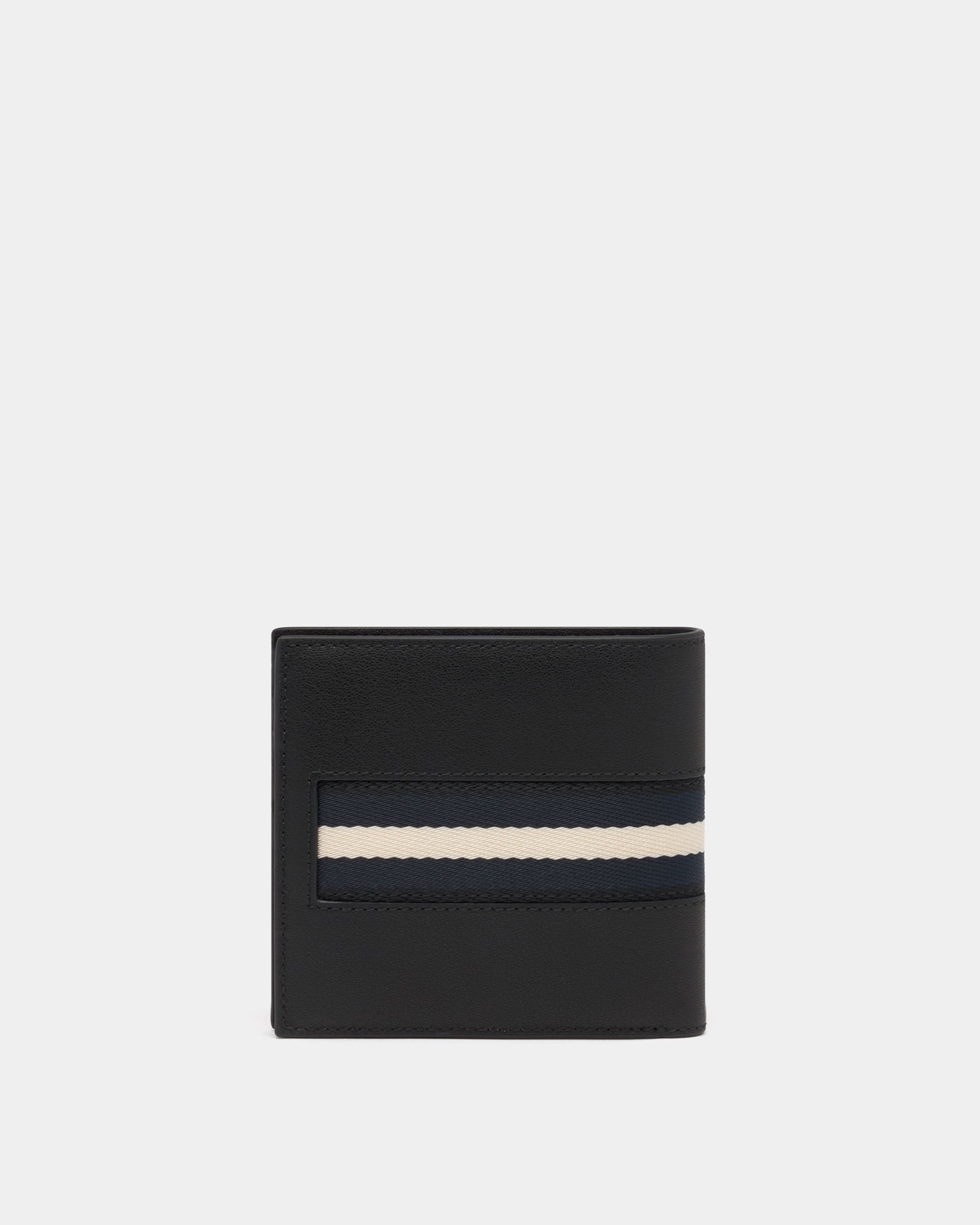 Bally Global - Coin Wallet in Black Leather With a Bally Ribbon - Black