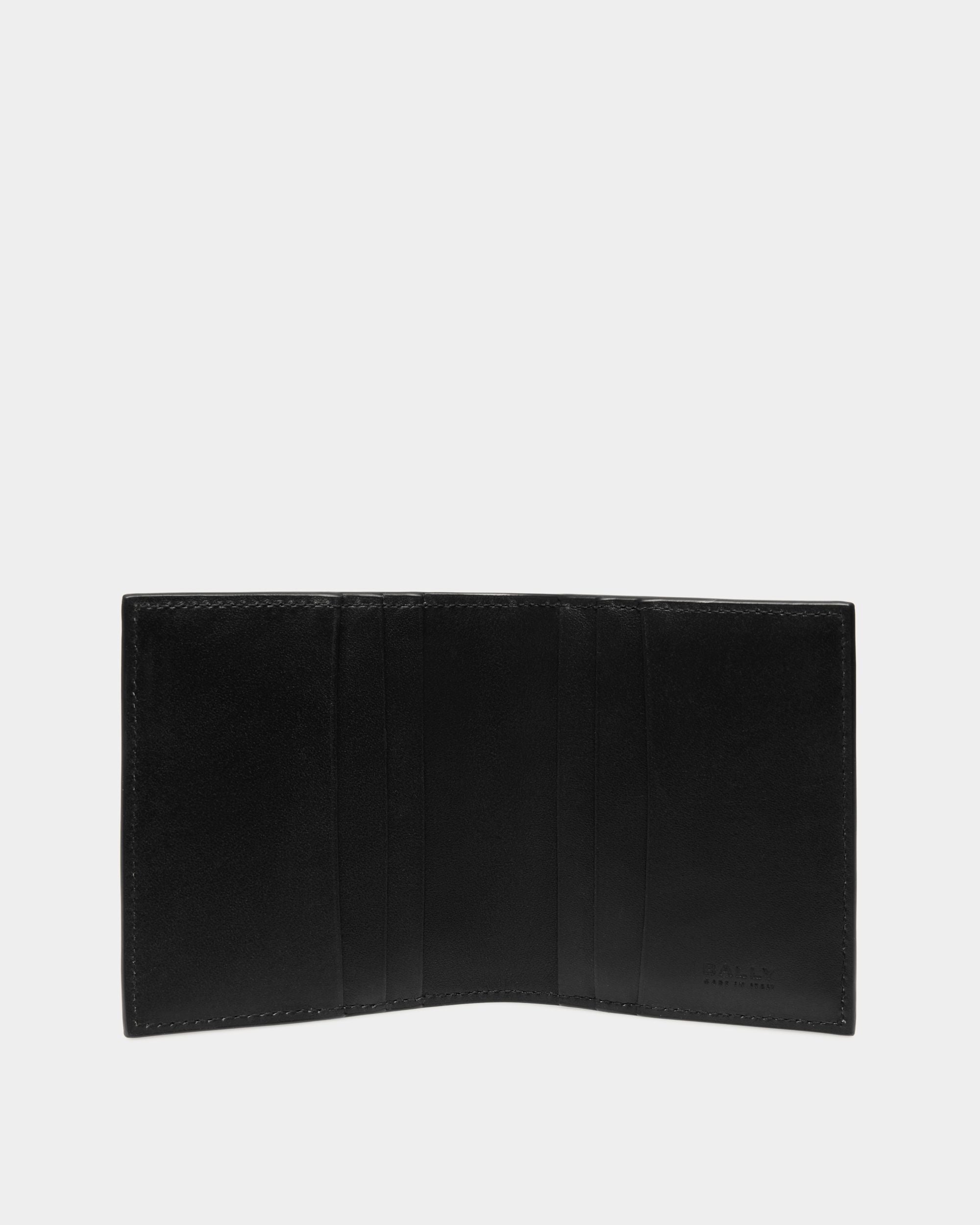 Bally Global - Cartera Plegable Deco De Piel Negra - Negro