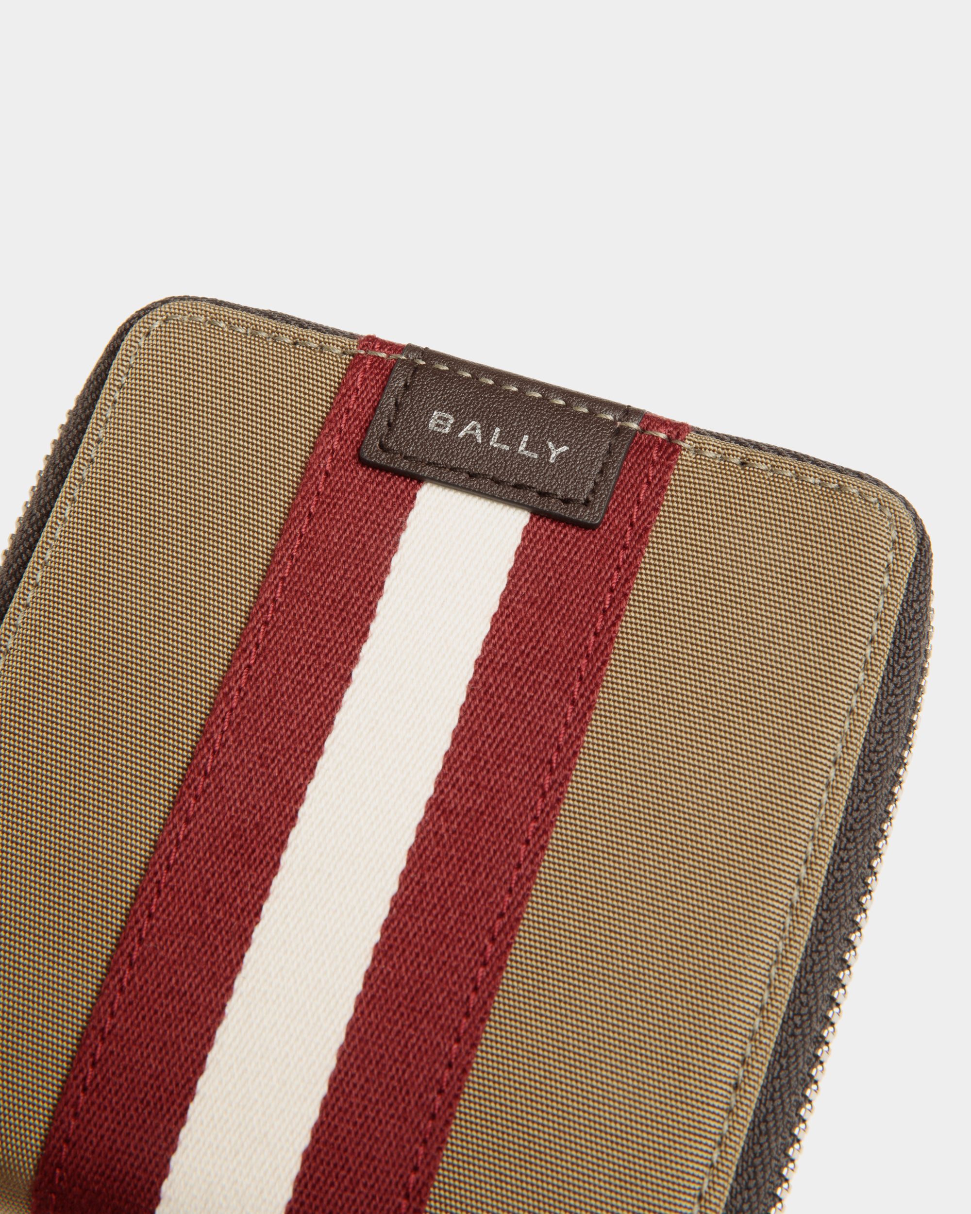 Bally Global - Cartera Plegable Code De Nailon Camel - Beige