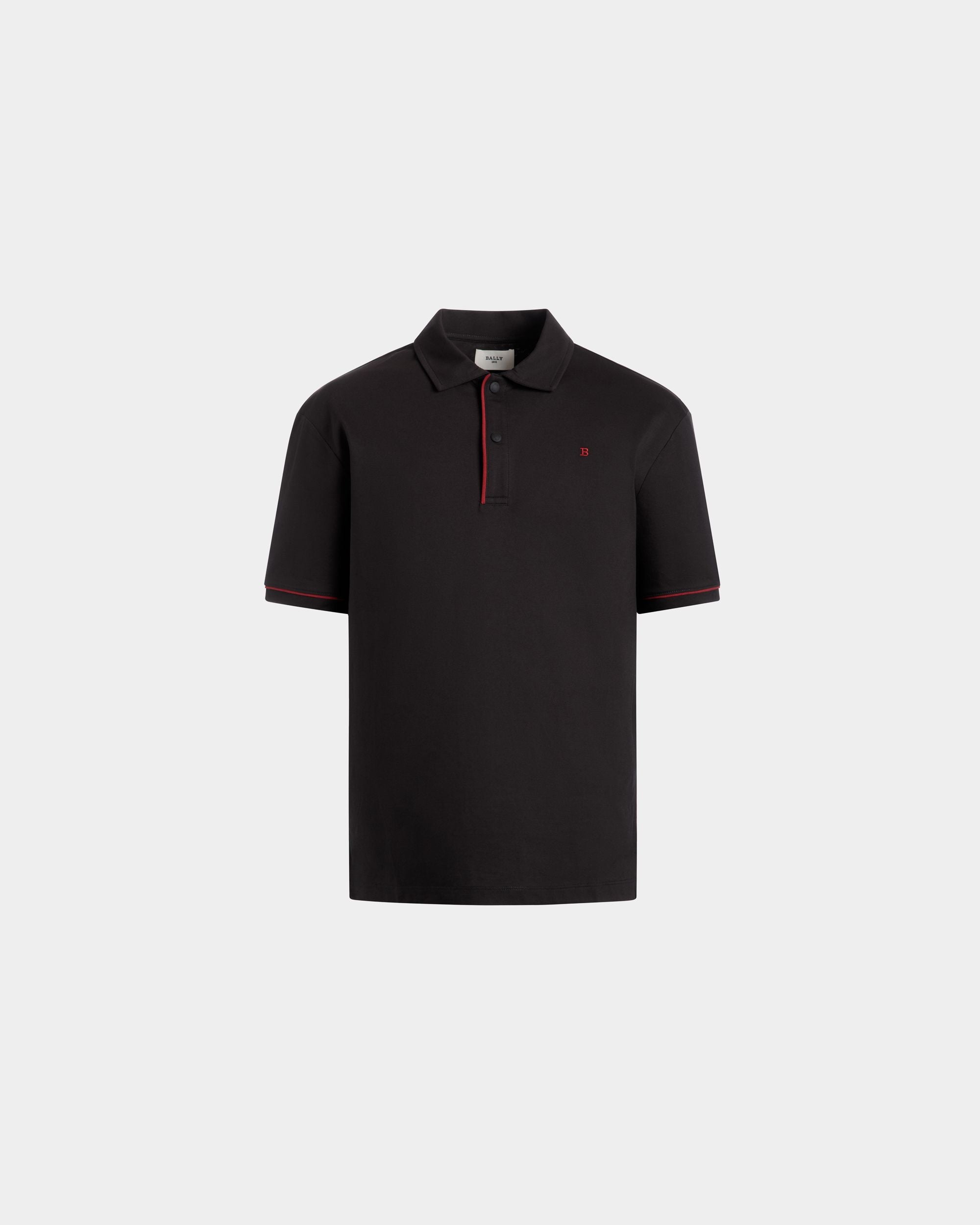 Bally Global - Polo In Black Mix Poly And Cotton - Black