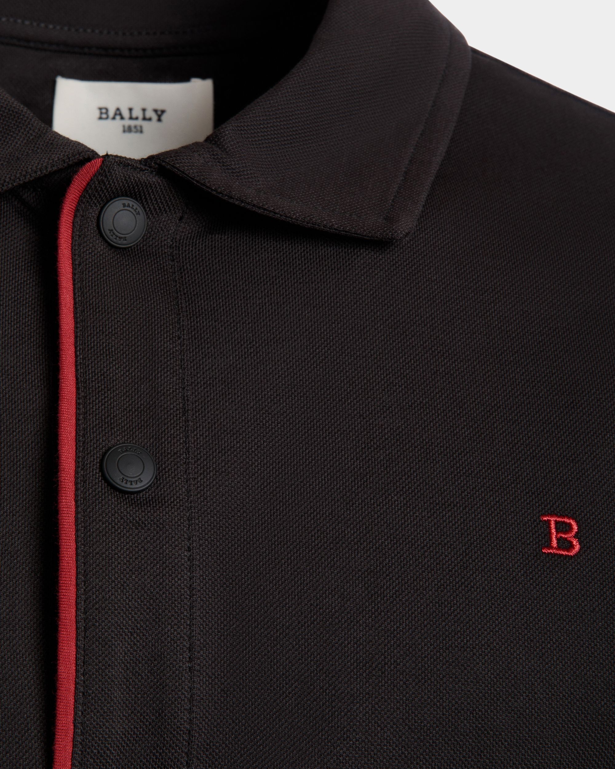 Bally Global - Polo In Black Mix Poly And Cotton - Black