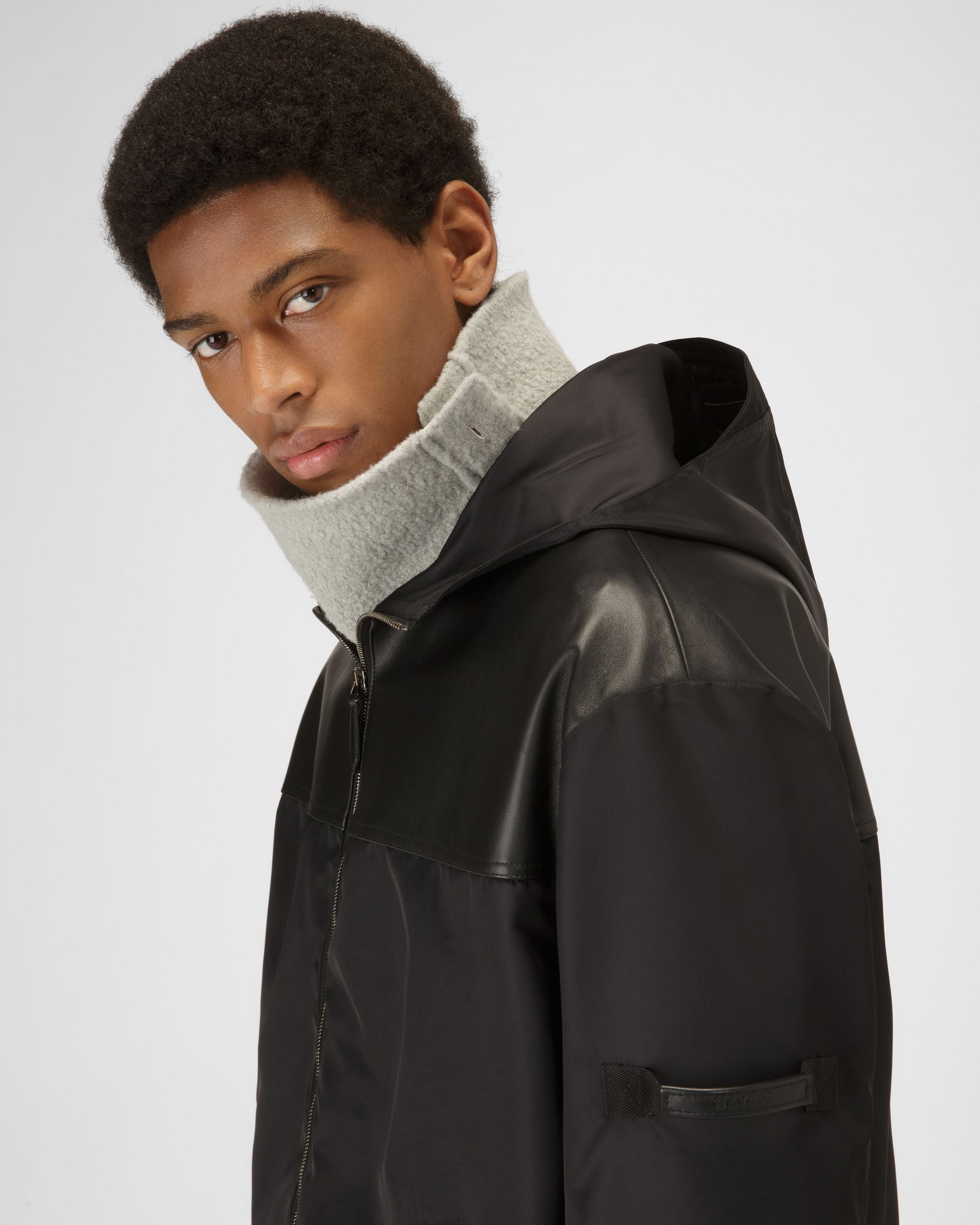 Bally Global - Recycled Nylon Bomber Jacket In Black - Black