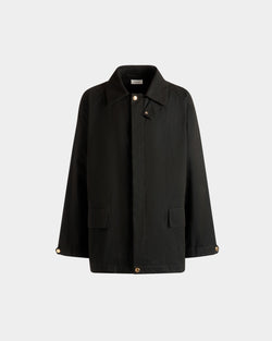 Parka in Black Nylon