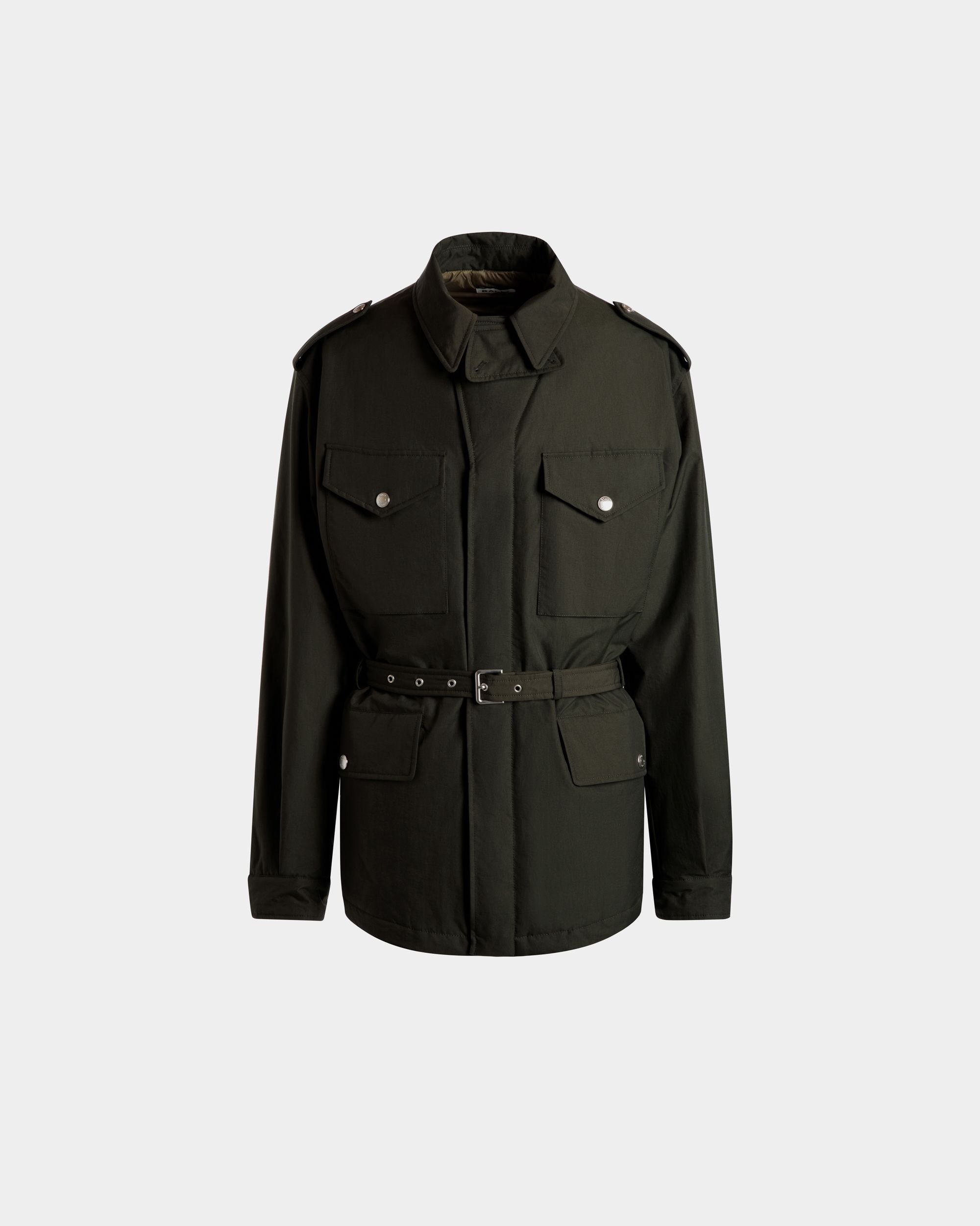 Bally Global - Field Jacket In Military Green Nylon - Verde