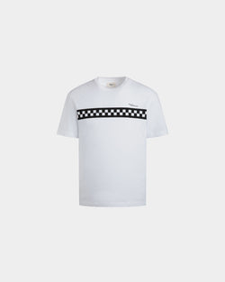 T-Shirt In Blue Cotton