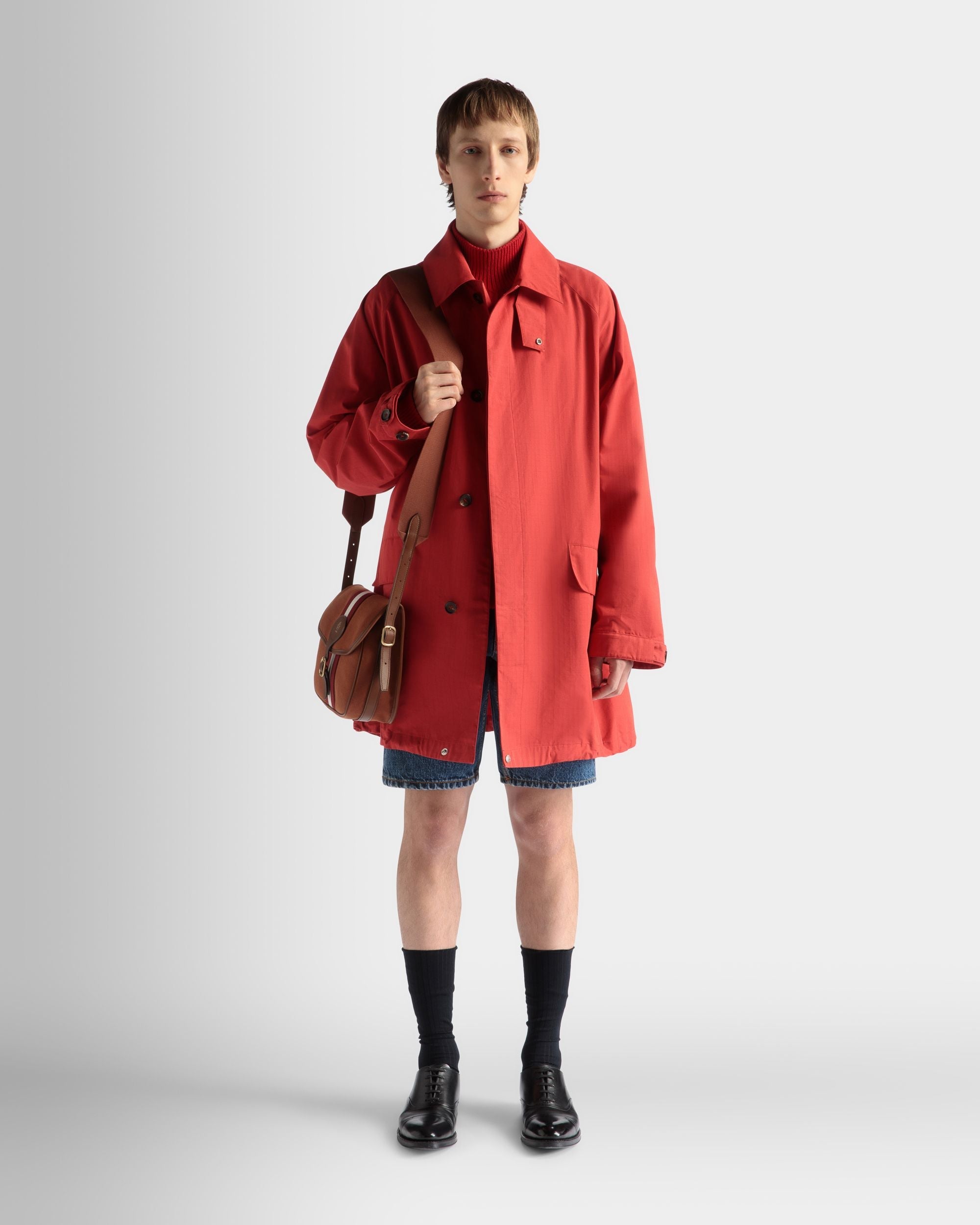 Bally Global - Abrigo De Nailon Candy Red - Rojo