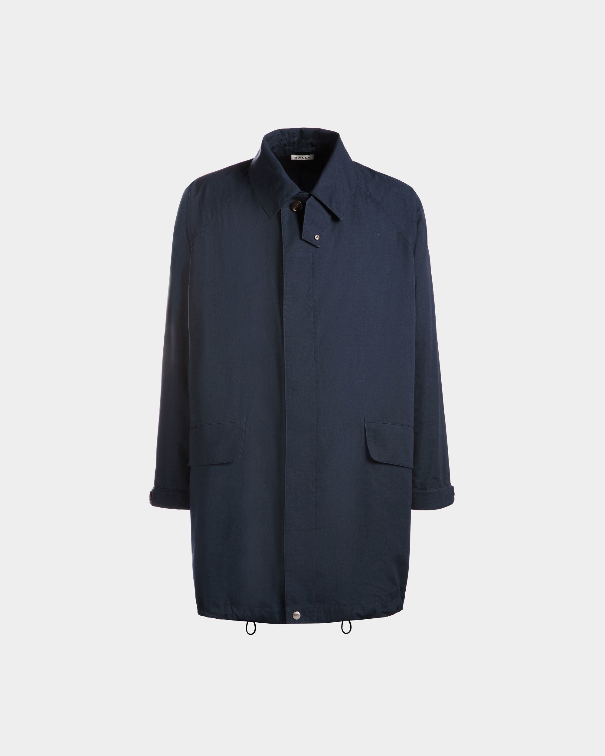 Bally Global - Abrigo De Nailon Navy Blue - Azul