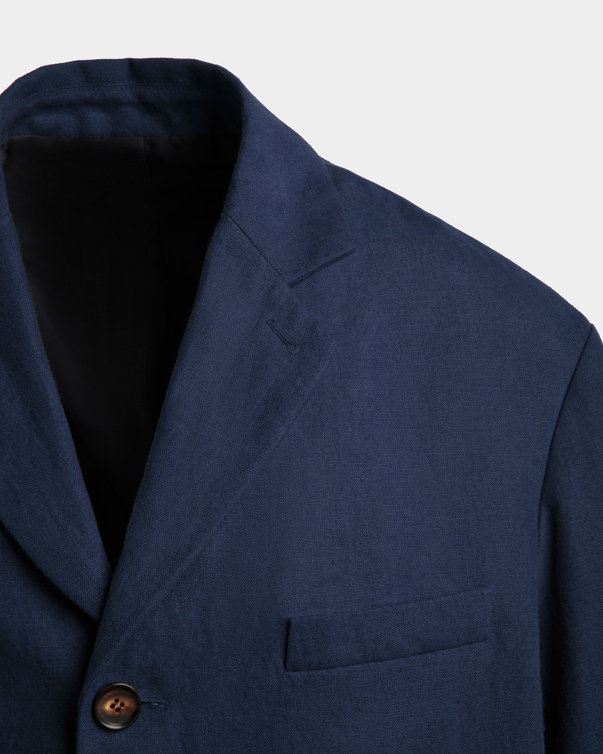 Bally Global - Chaqueta De Lino Navy Blue - Azul