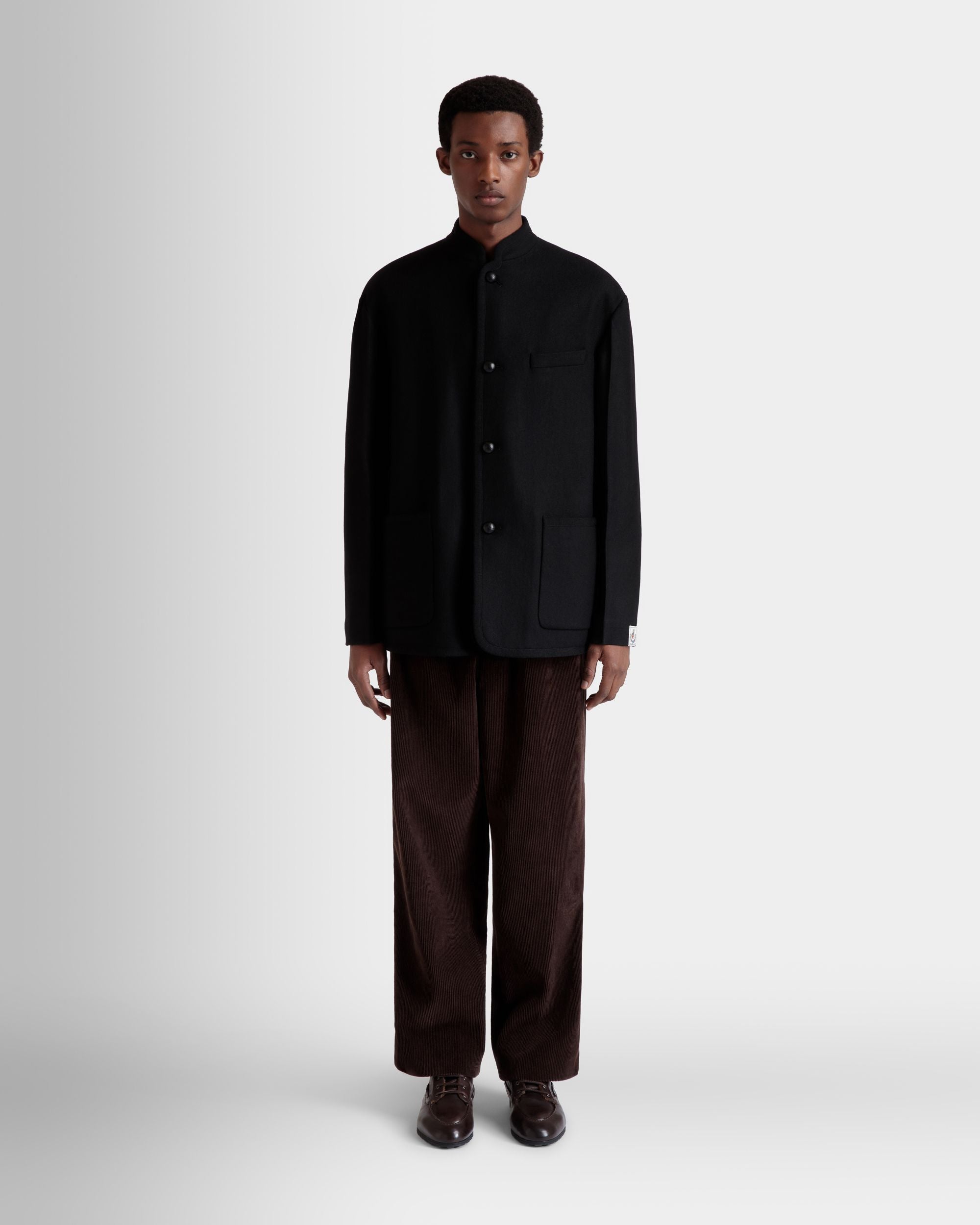 Bally Global - Winter Capsule Blazer in a Black Wool Blend - Black