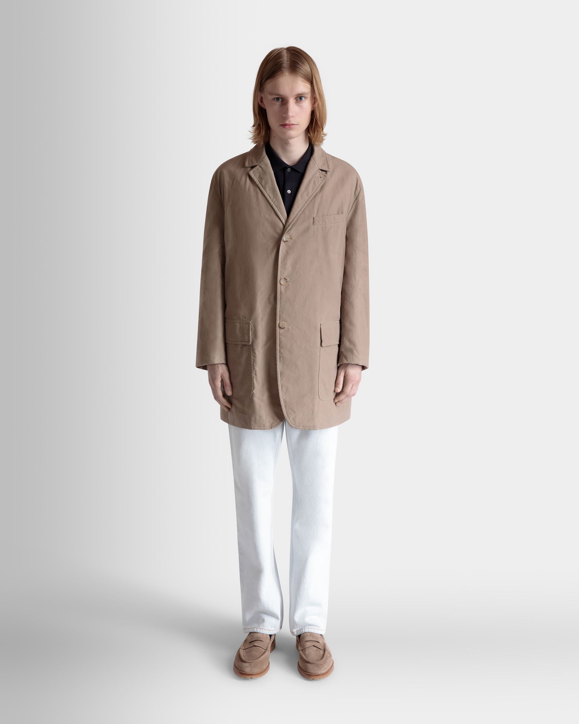 Bally Global - Car Coat in Beige Cotton - Beige