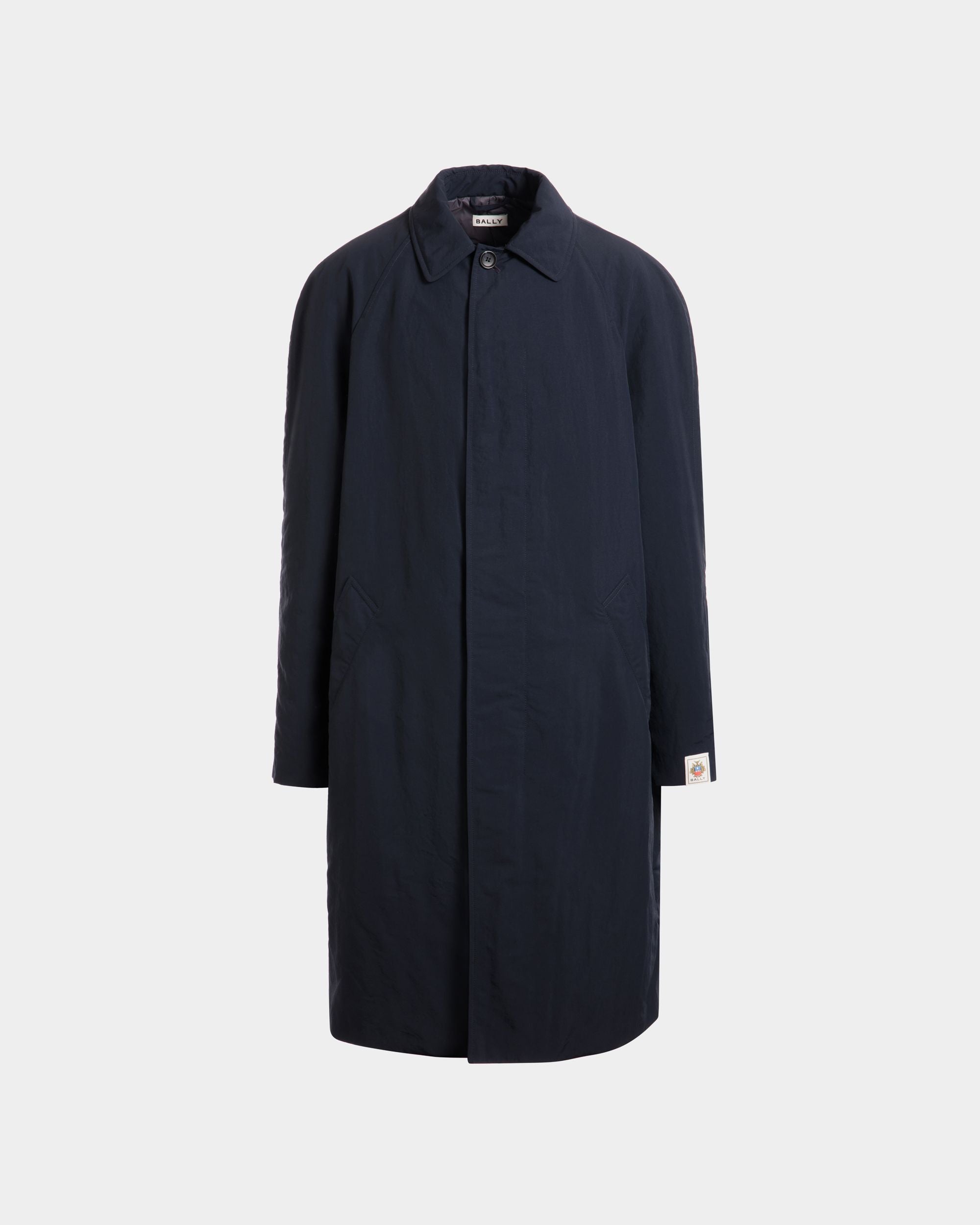 Bally Global - Trench En Nylon Navy Blue - Bleu