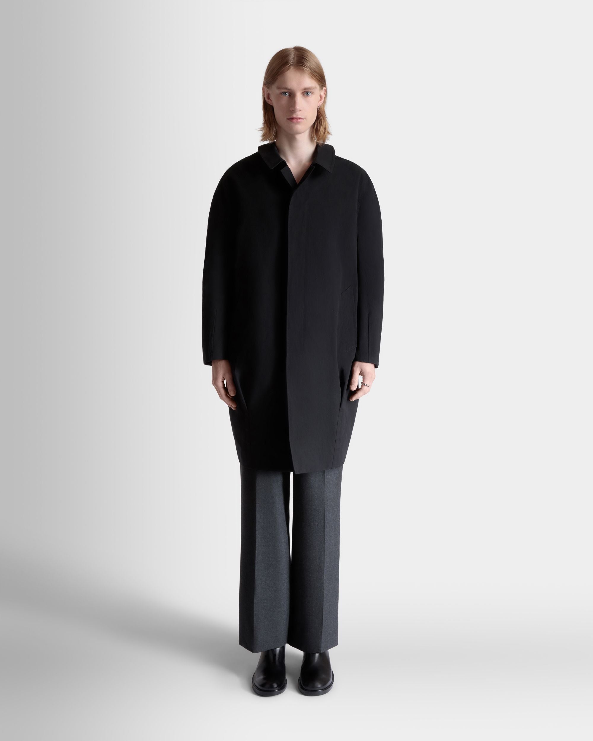 Bally Global - Coat in Black Polyester - Black