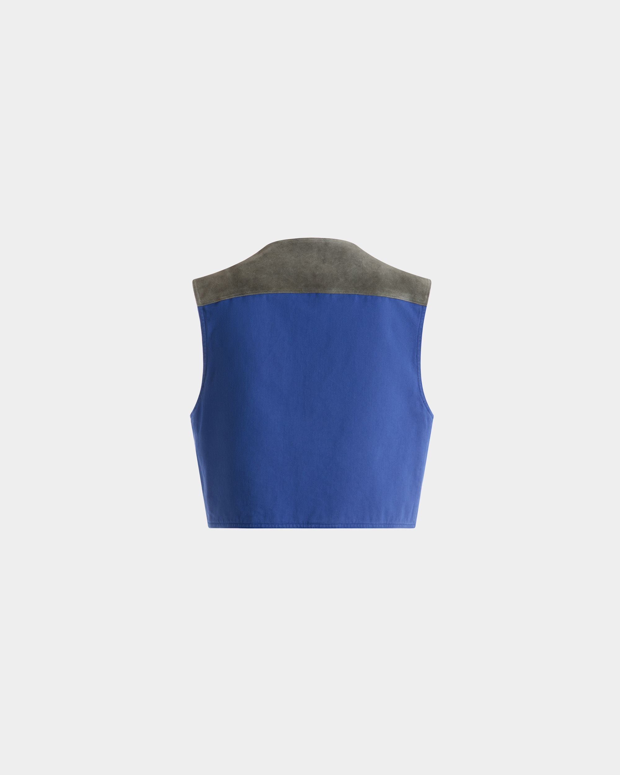 Bally Global - Vest in Blue Cotton - Blue