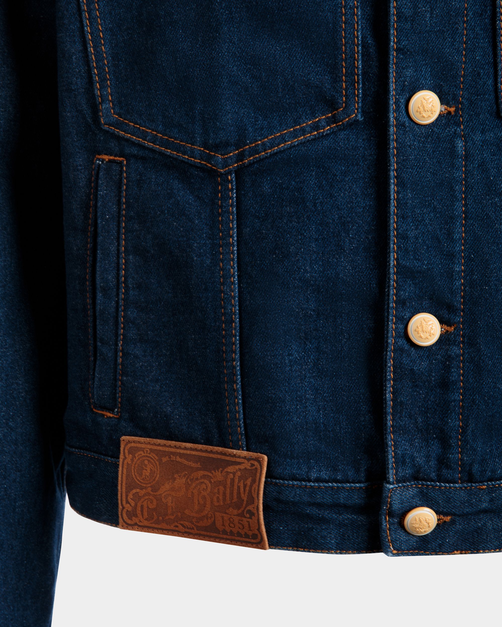 Bally Global - Trucker Jacket in Navy Blue Cotton - Blue