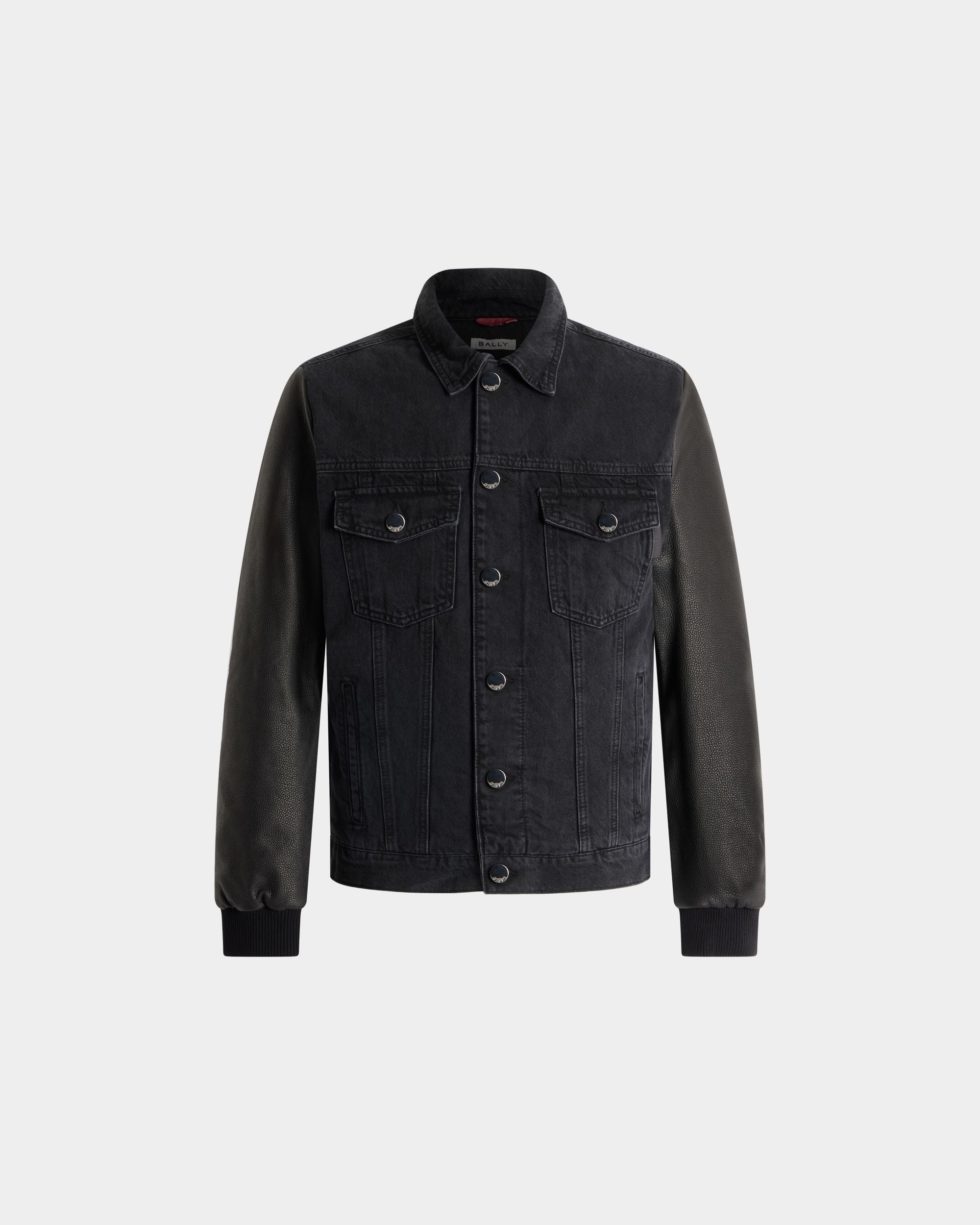 Bally Global - Trucker Jacket in Dark Grey Cotton - Grey