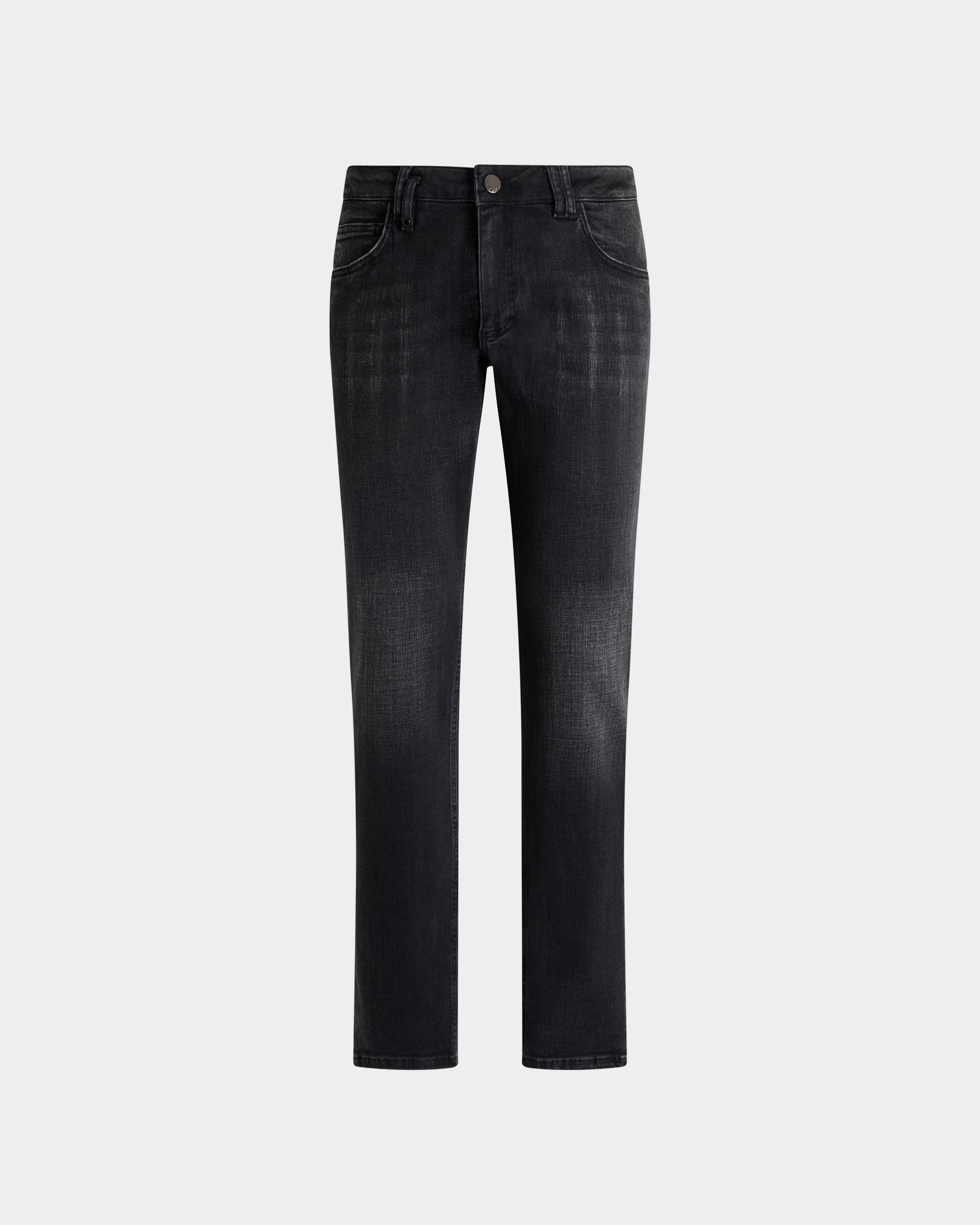 Bally Global - Denim Pants in Dark Grey Stretch Cotton - Grey