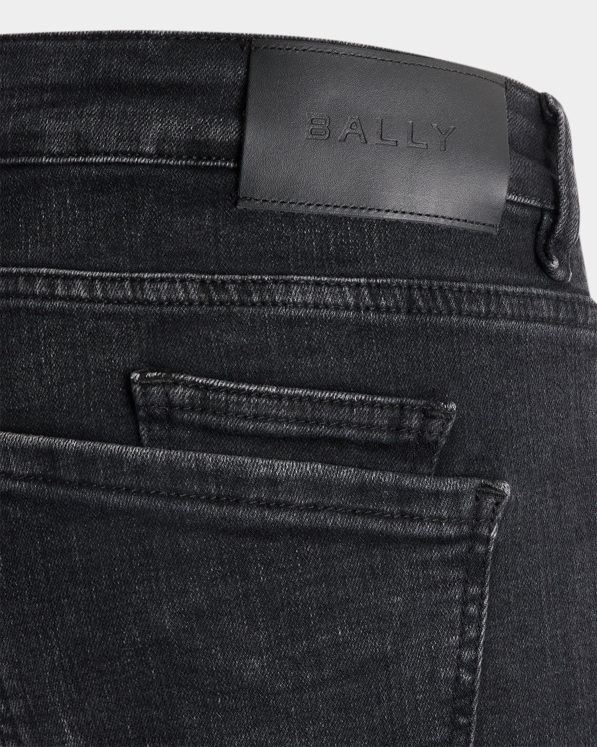 Bally Global - Denim Pants in Dark Grey Stretch Cotton - Grey
