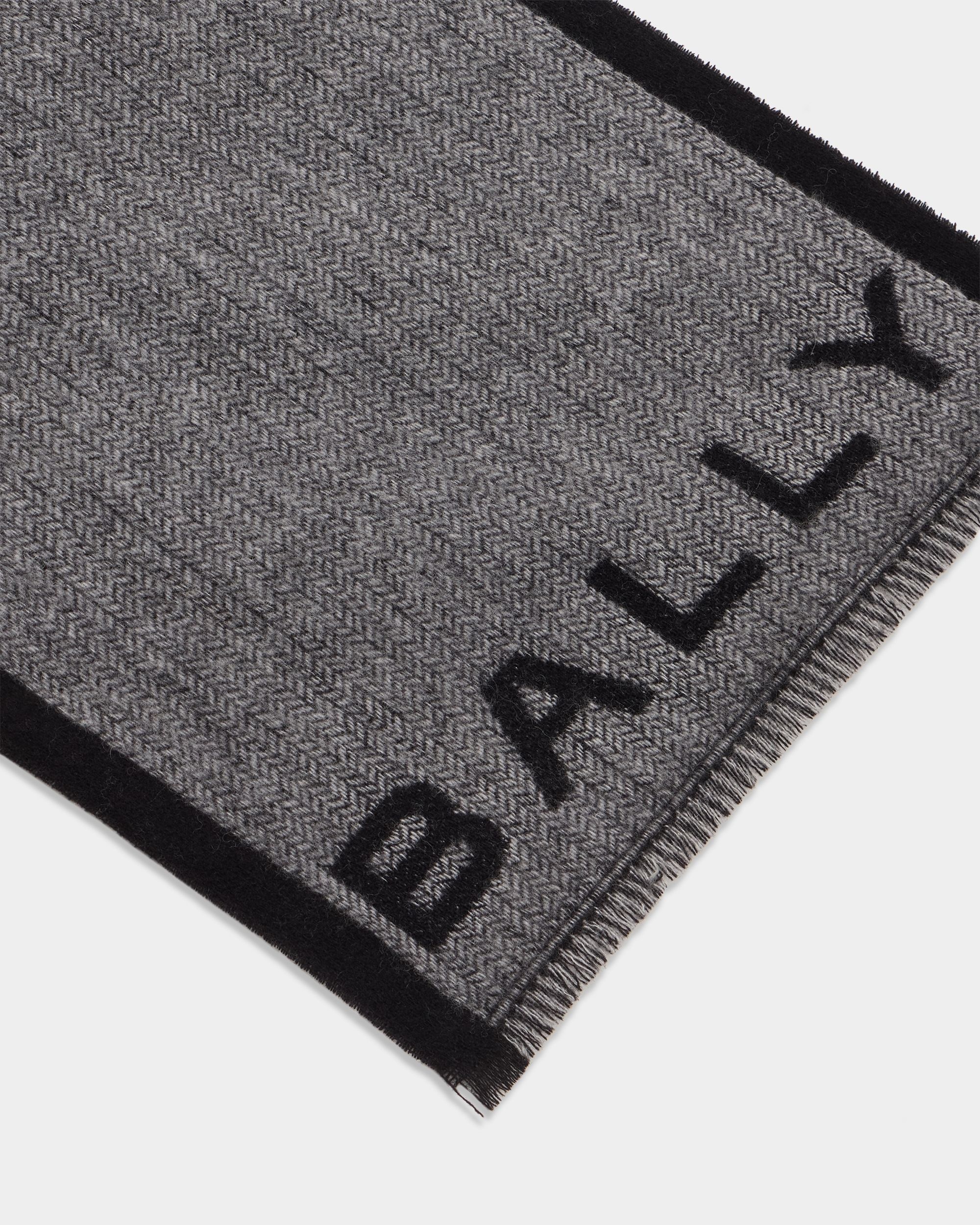 Bally Global - Scarf in Dark Grey Wool - Grey