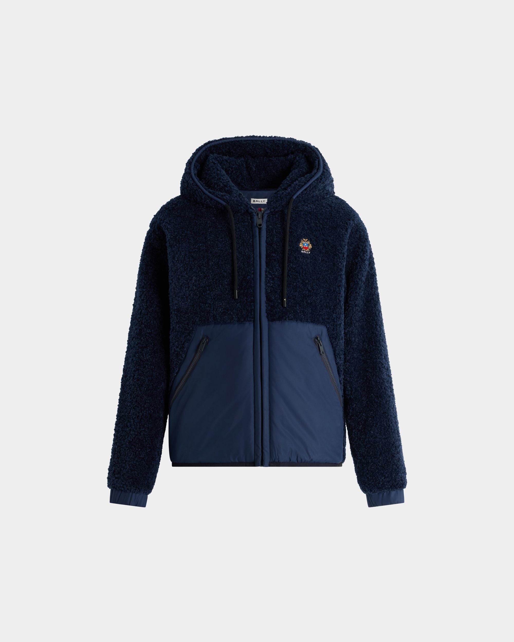 Bally Global - Fleece Jacket in Navy Blue Polyester - Blue