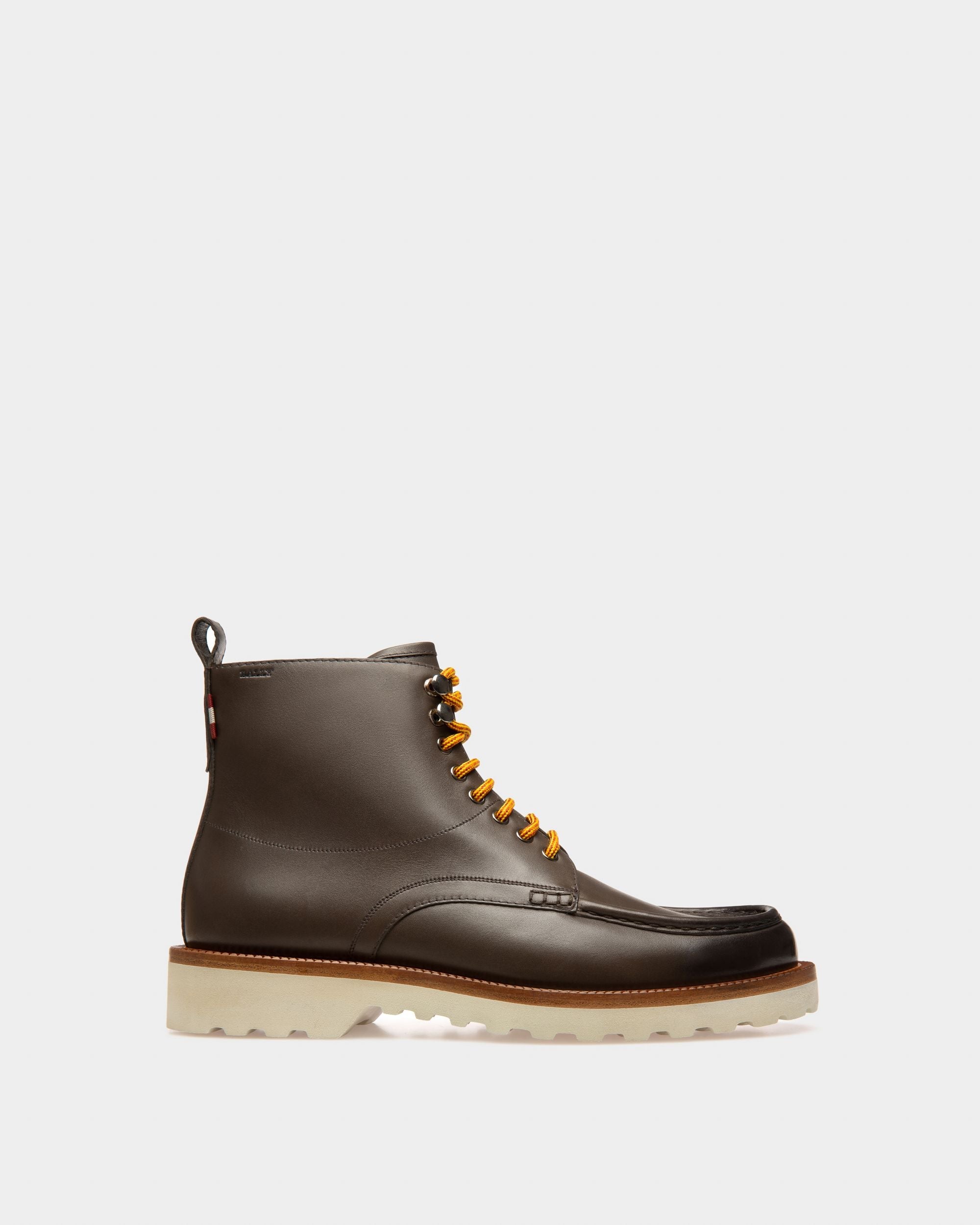 Bally Global - Bota Nottingham De Piel Verde Militar - Verde