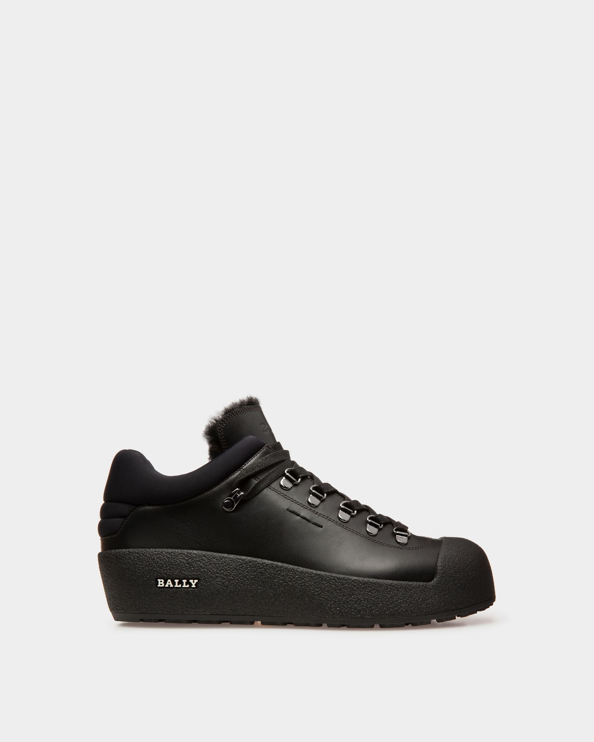 Bally Global - Curyal Leather Snow Boots In Black - Negro