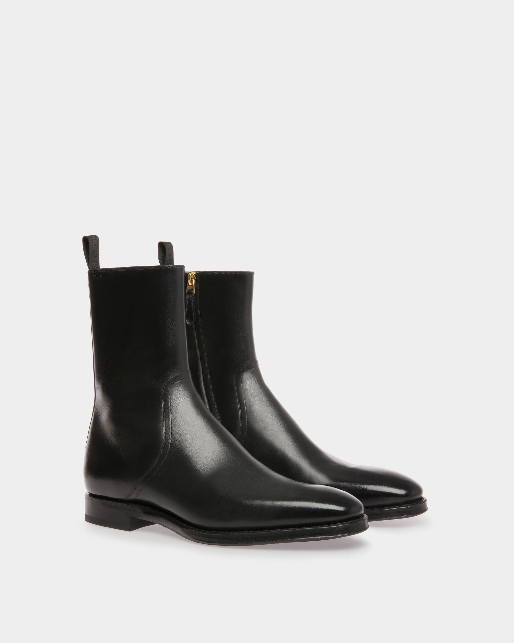 Bally Global - Scribe Booties In Black Leather - Black