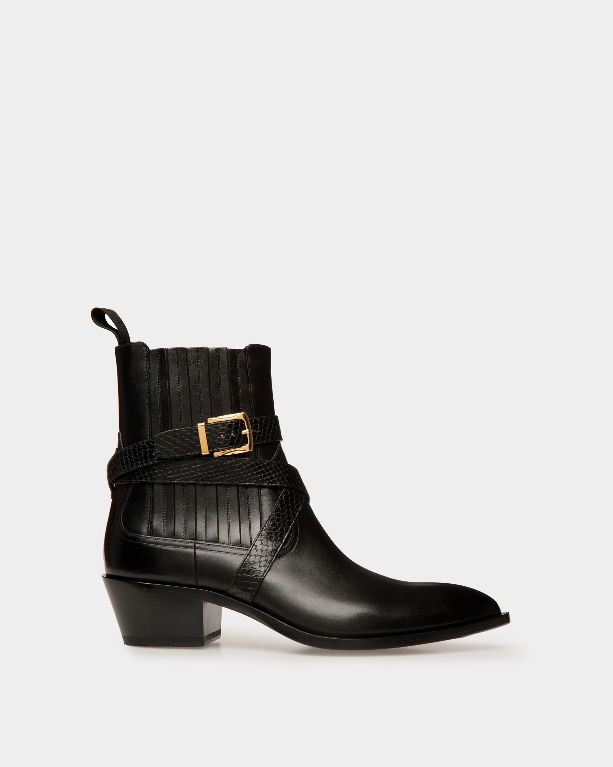 Bally Global - Vegas Booties In Black Leather - Black