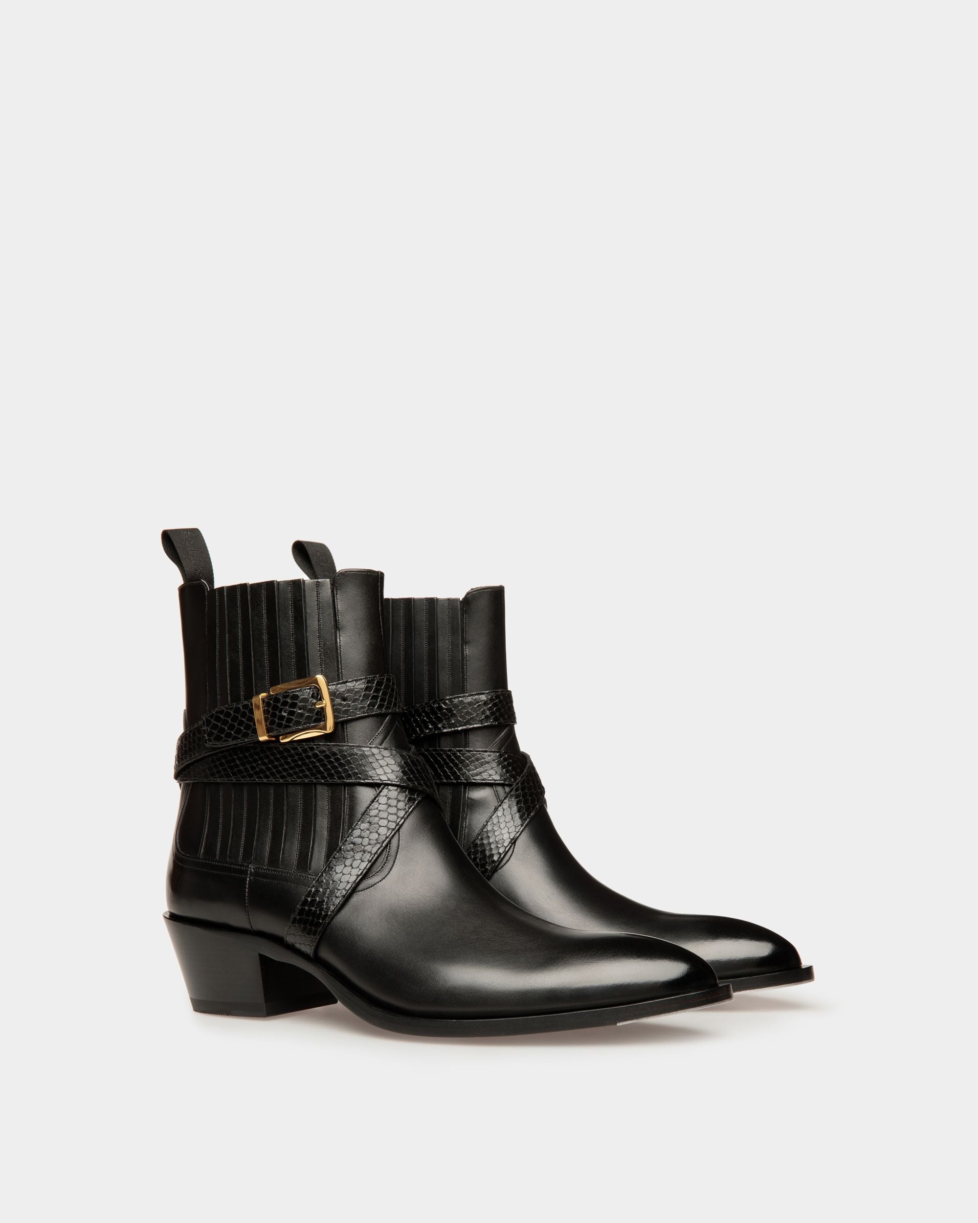 Bally Global - Vegas Booties In Black Leather - Black